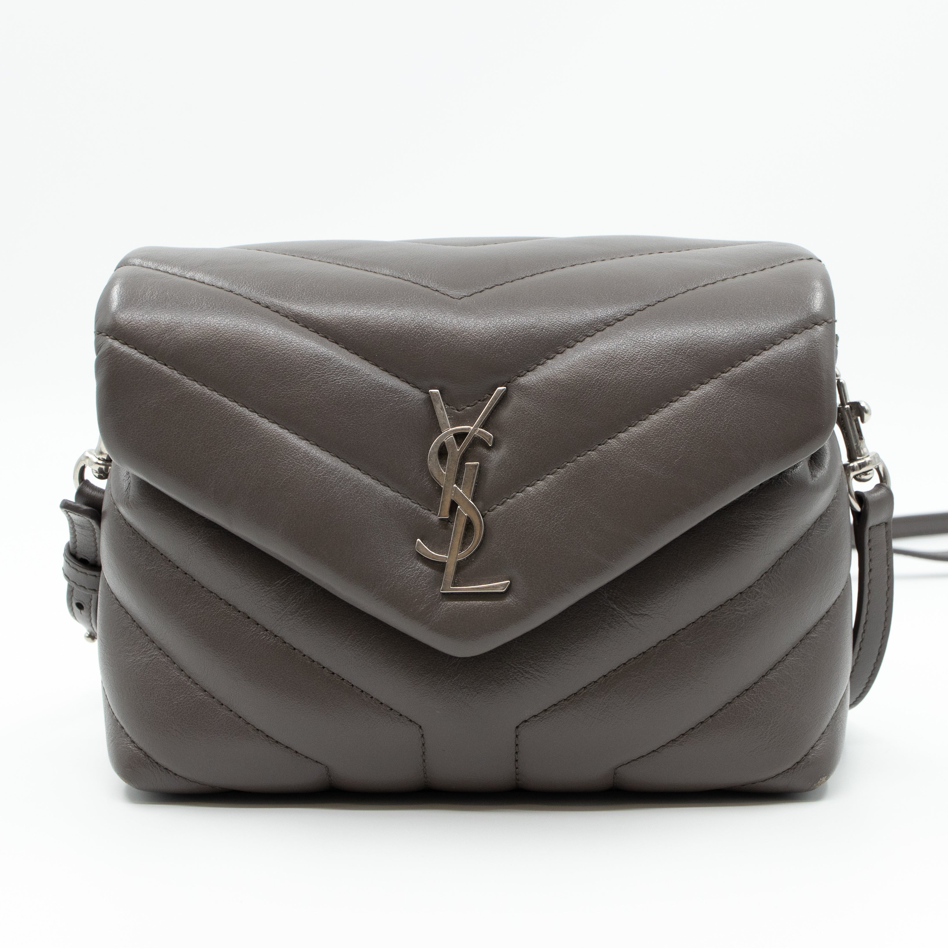 Loulou Toy Grey Leather