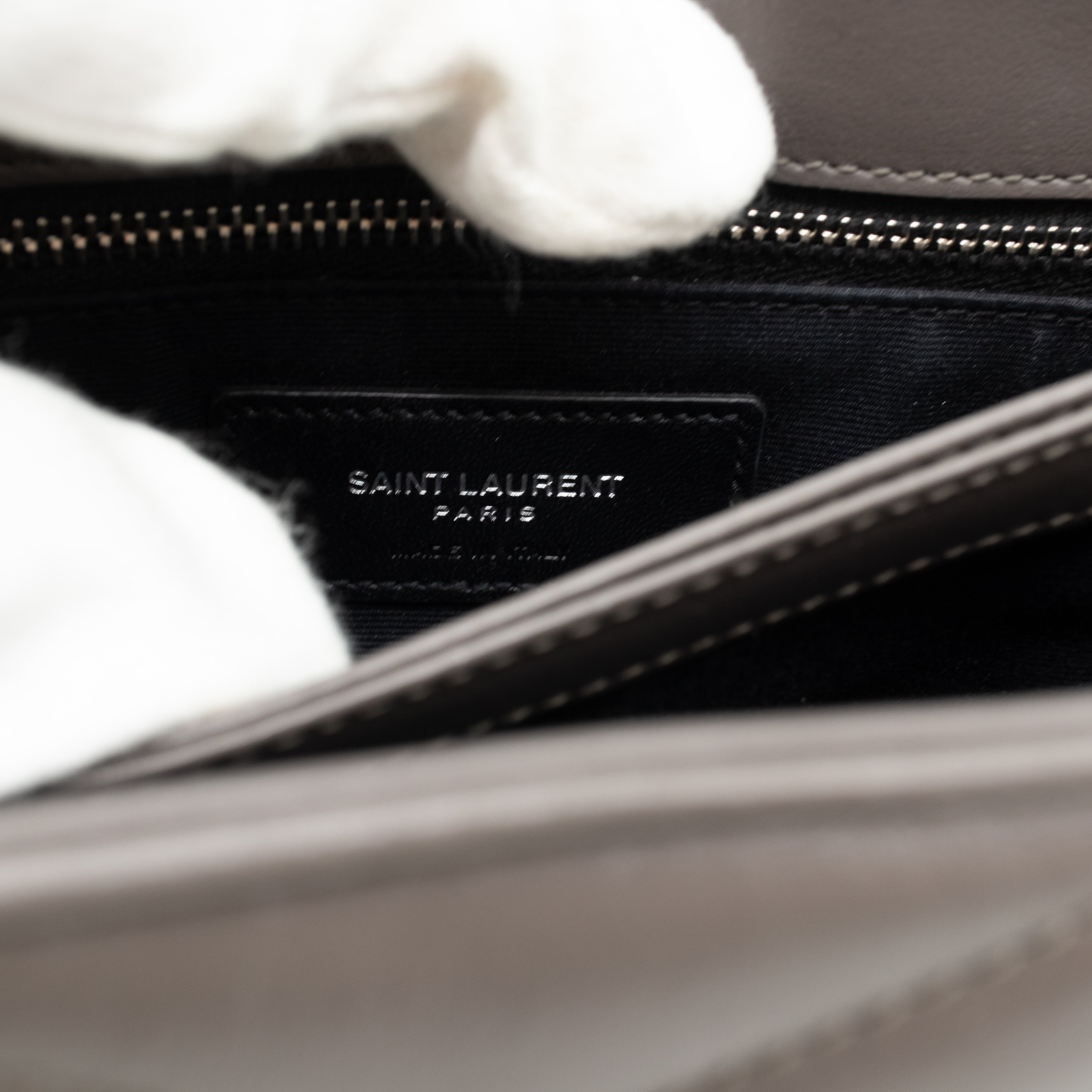 Loulou Toy Grey Leather