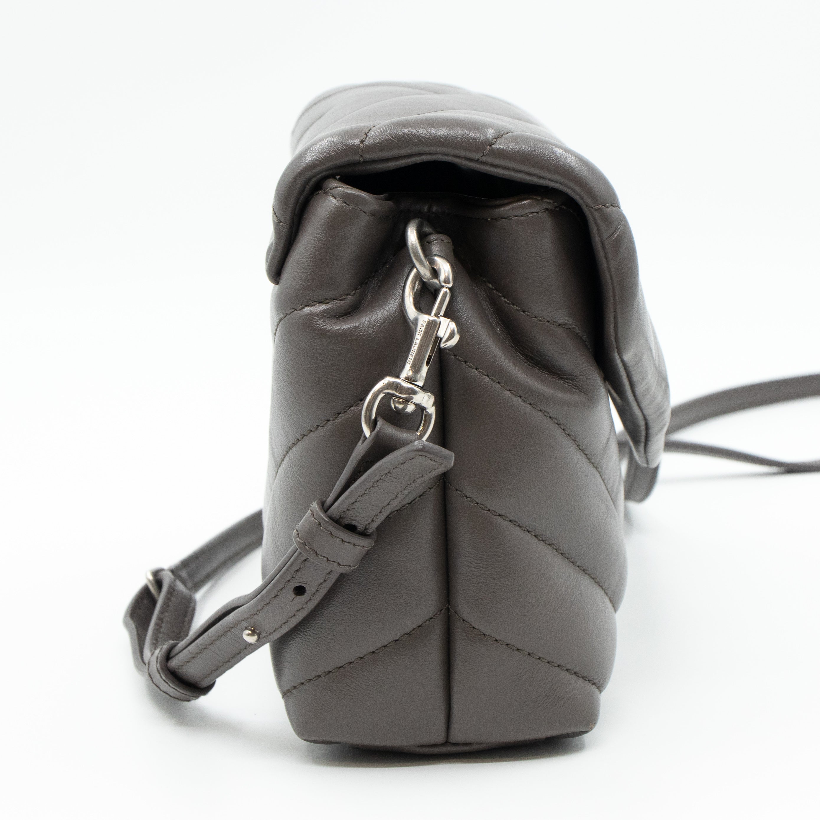 Loulou Toy Grey Leather