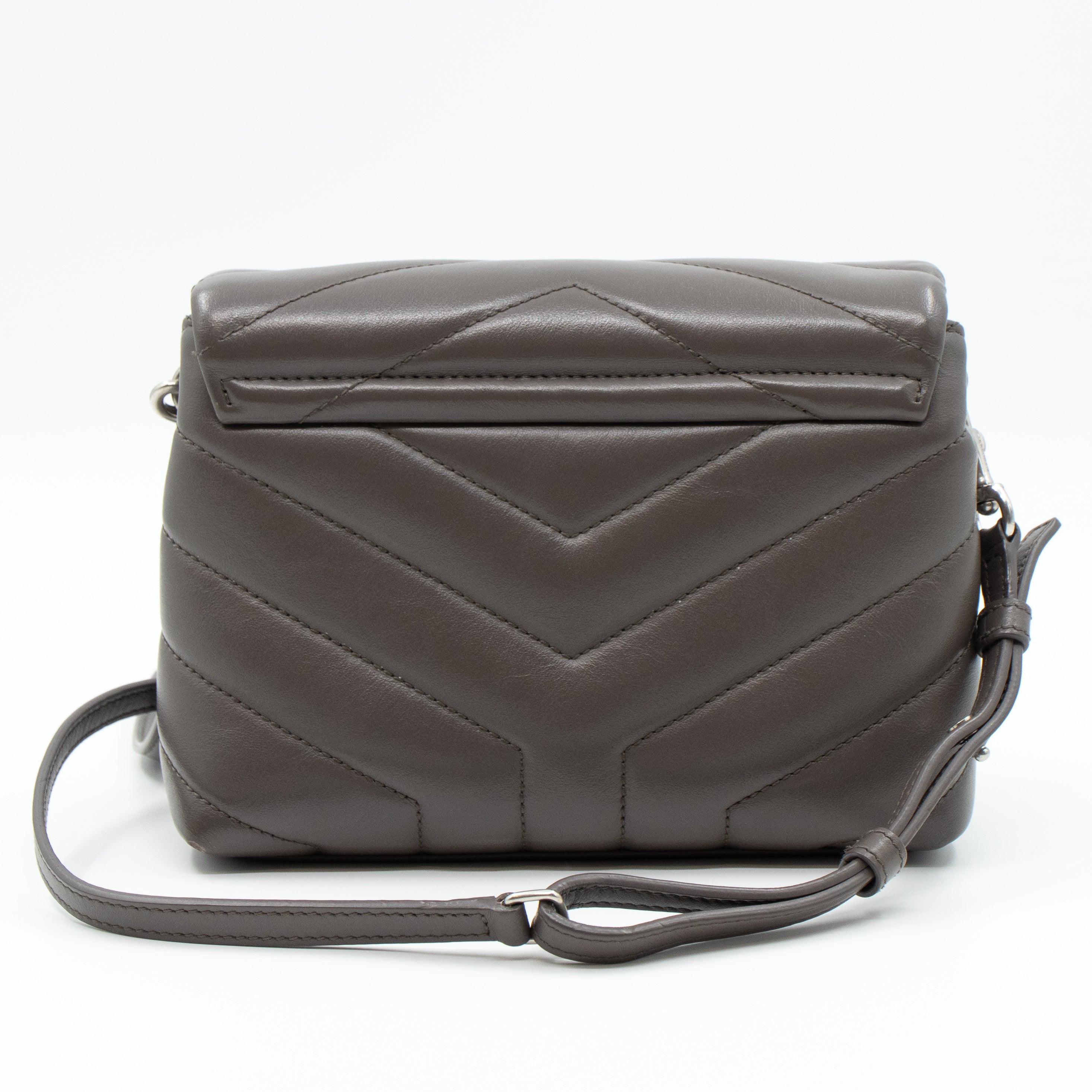 Loulou Toy Grey Leather