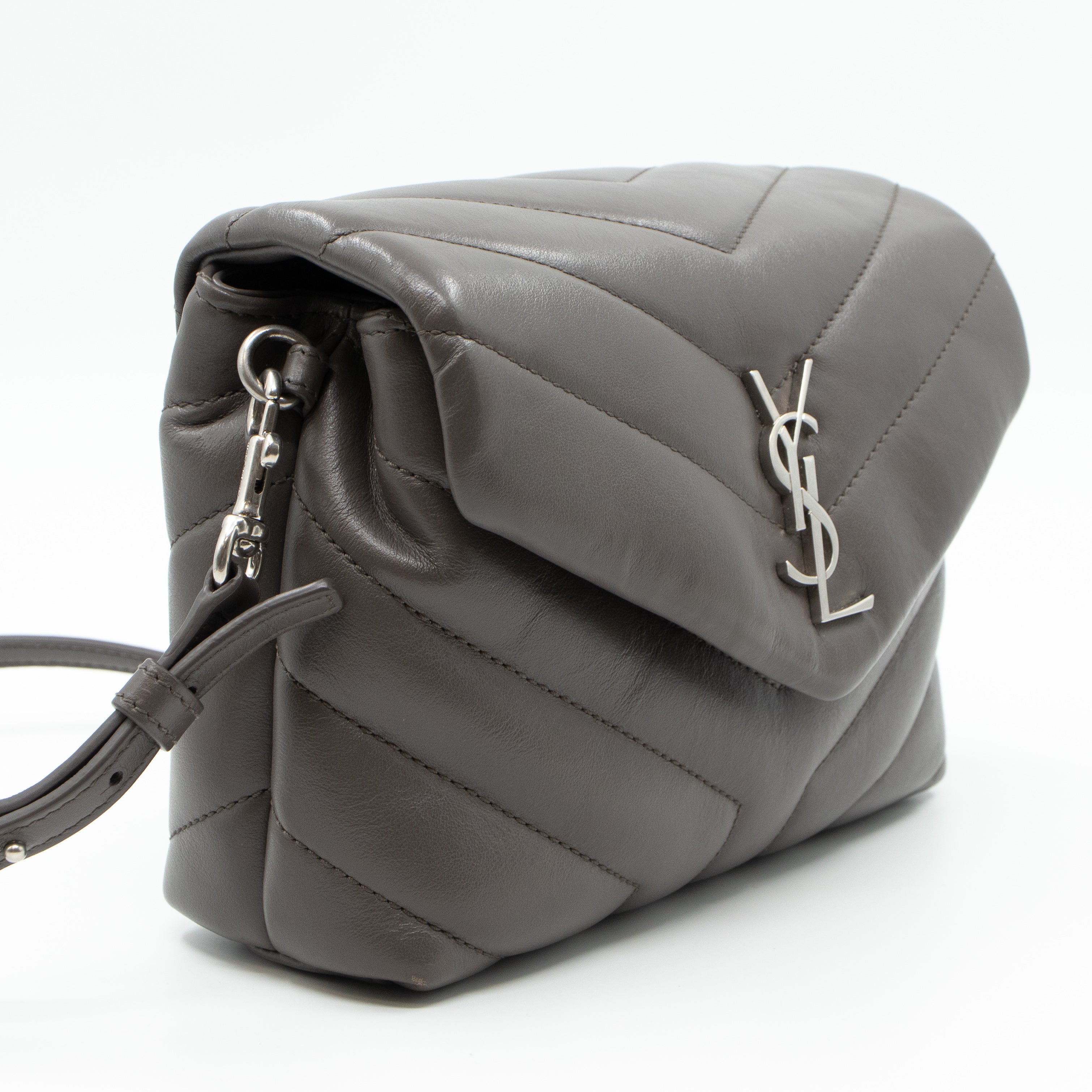 Loulou Toy Grey Leather