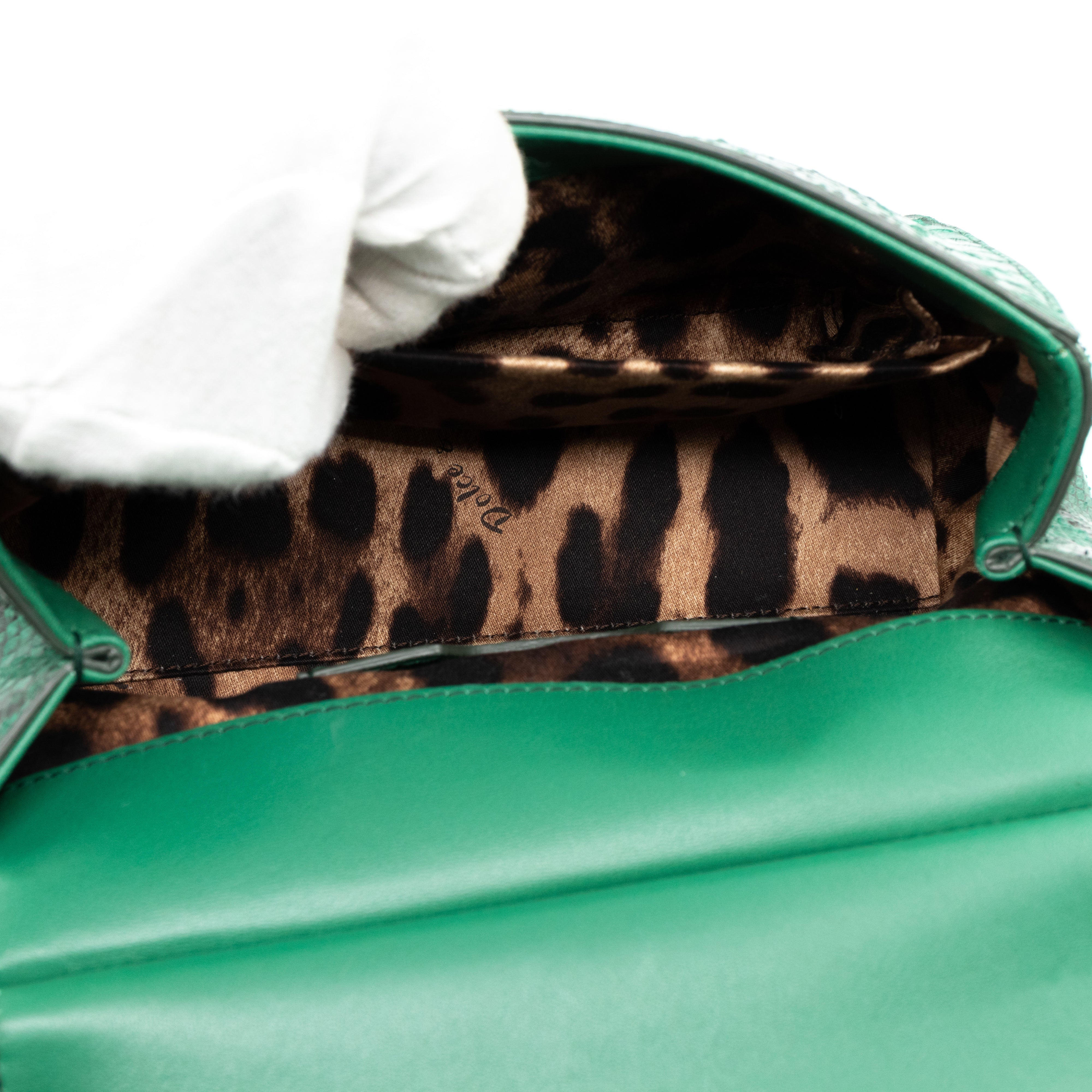 Sicily Small Green Snakeskin