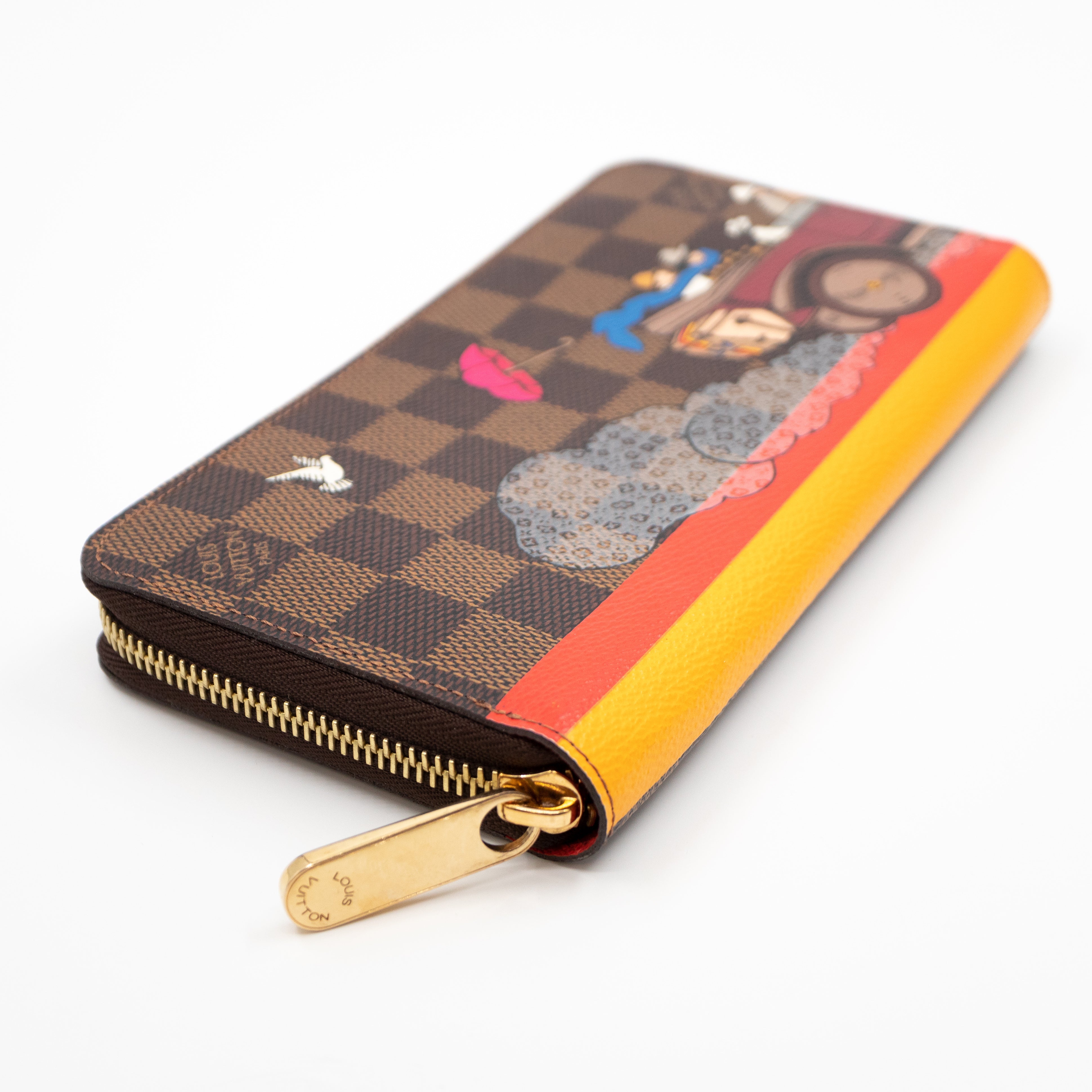 Zippy Wallet Damier Ebene Evasion Orange
