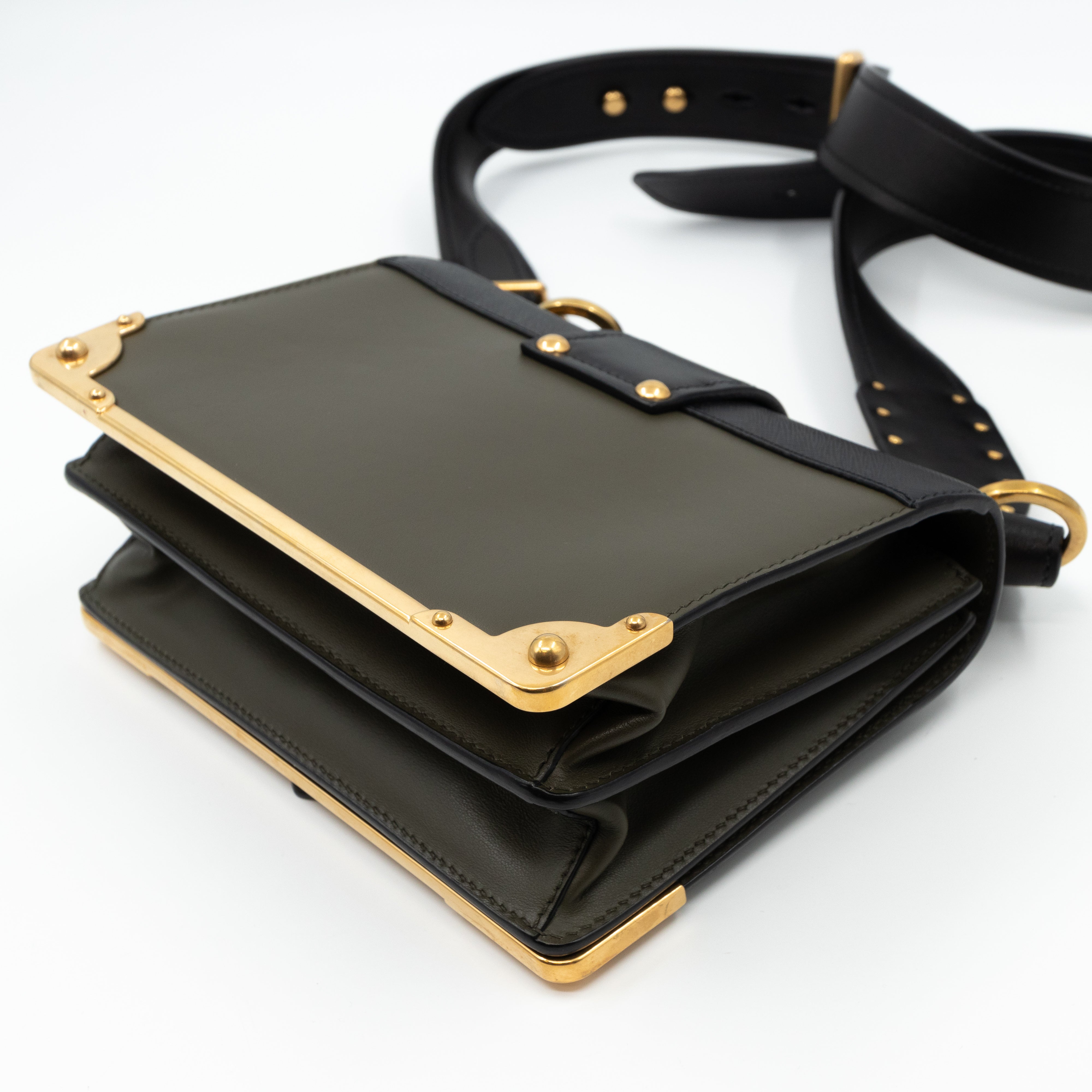 Cahier Military Green Leather