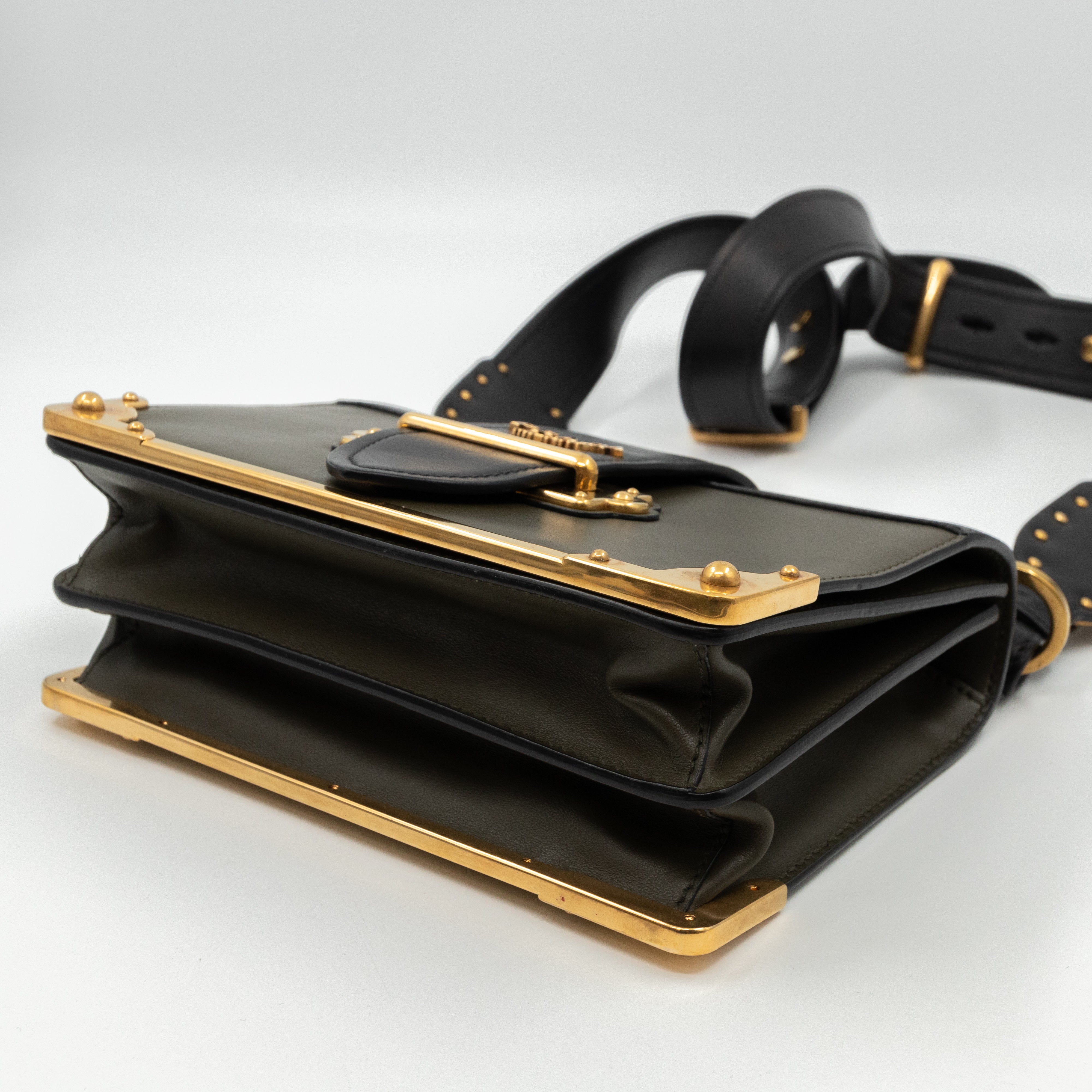 Cahier Military Green Leather