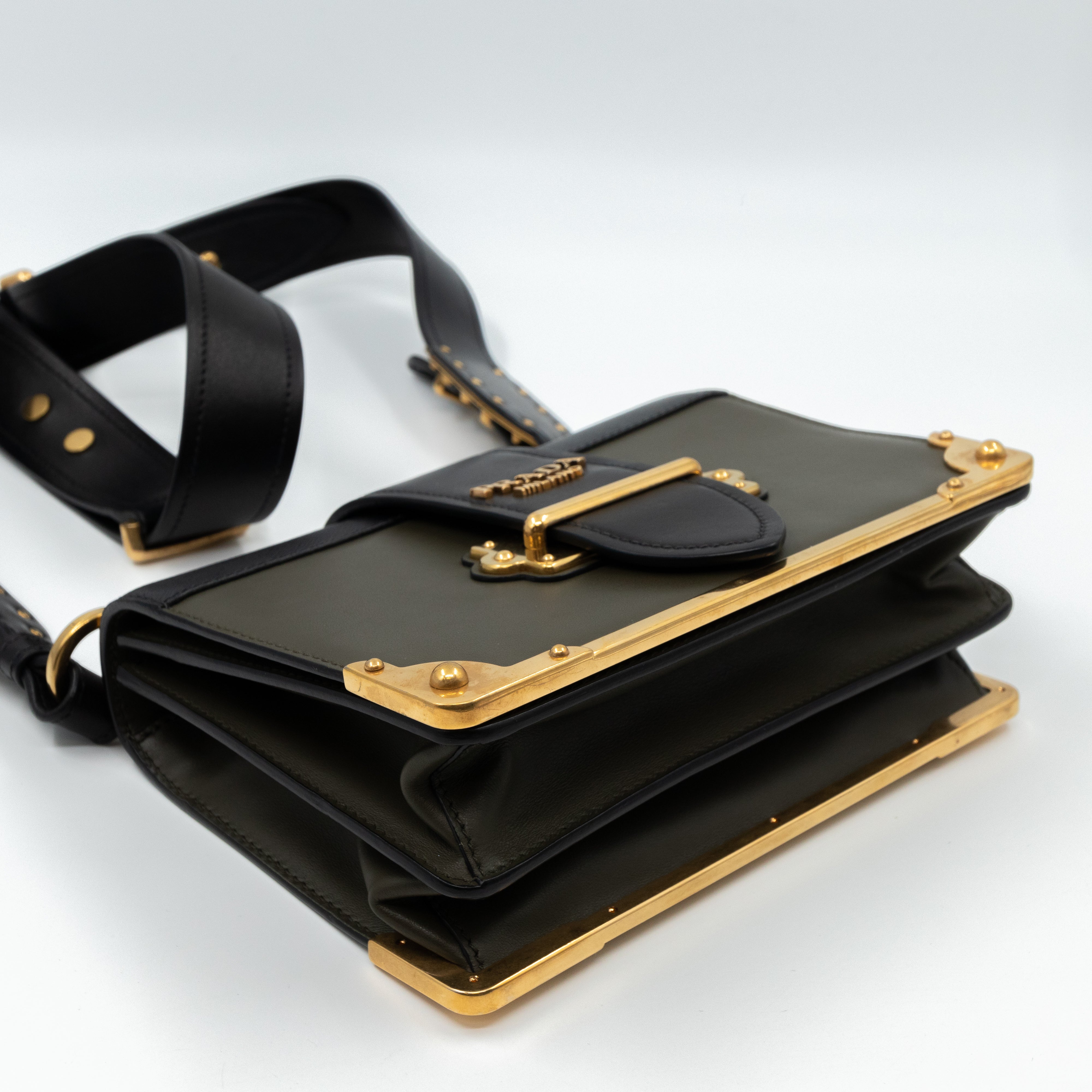 Cahier Military Green Leather