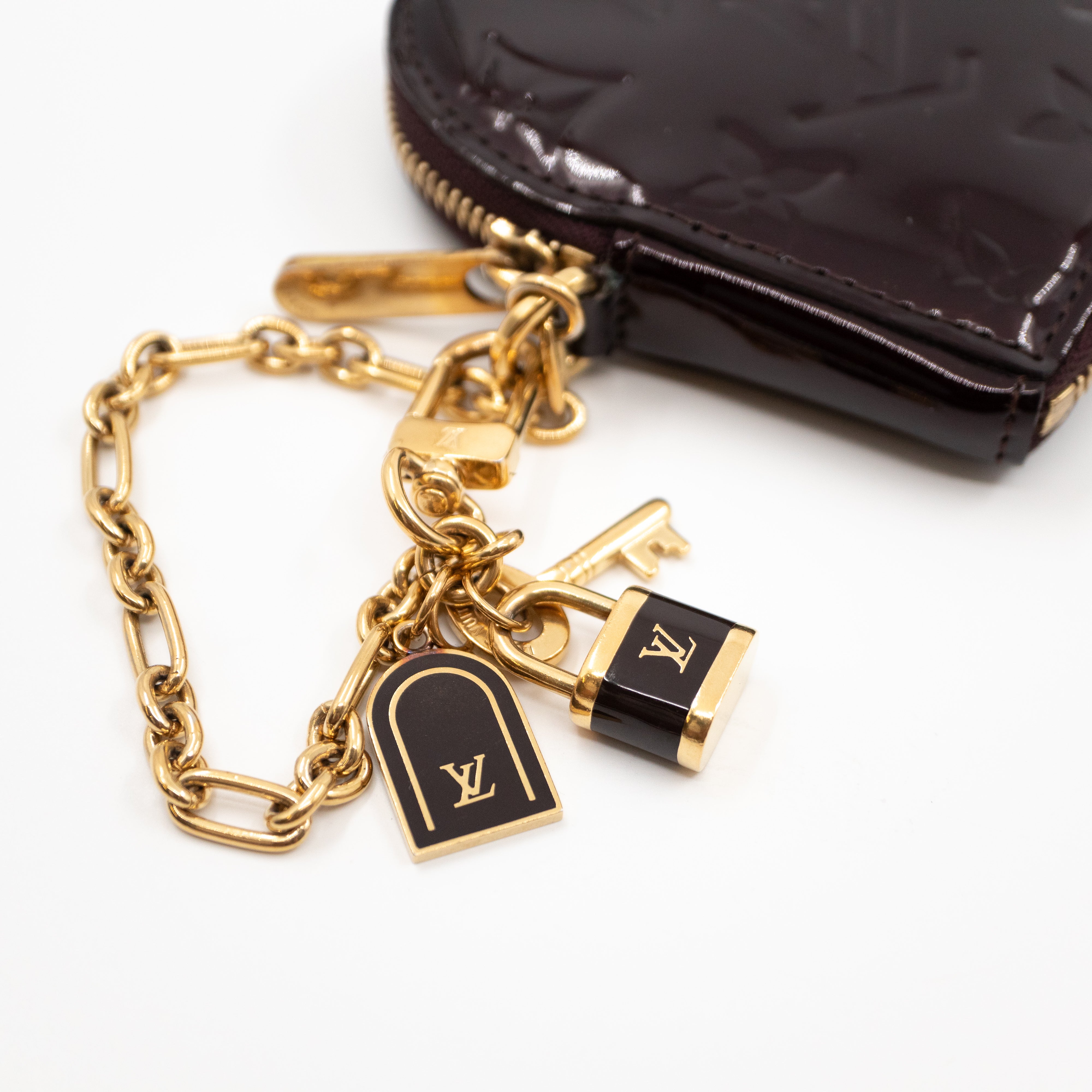 Heart Coin Purse Vernis Amarante