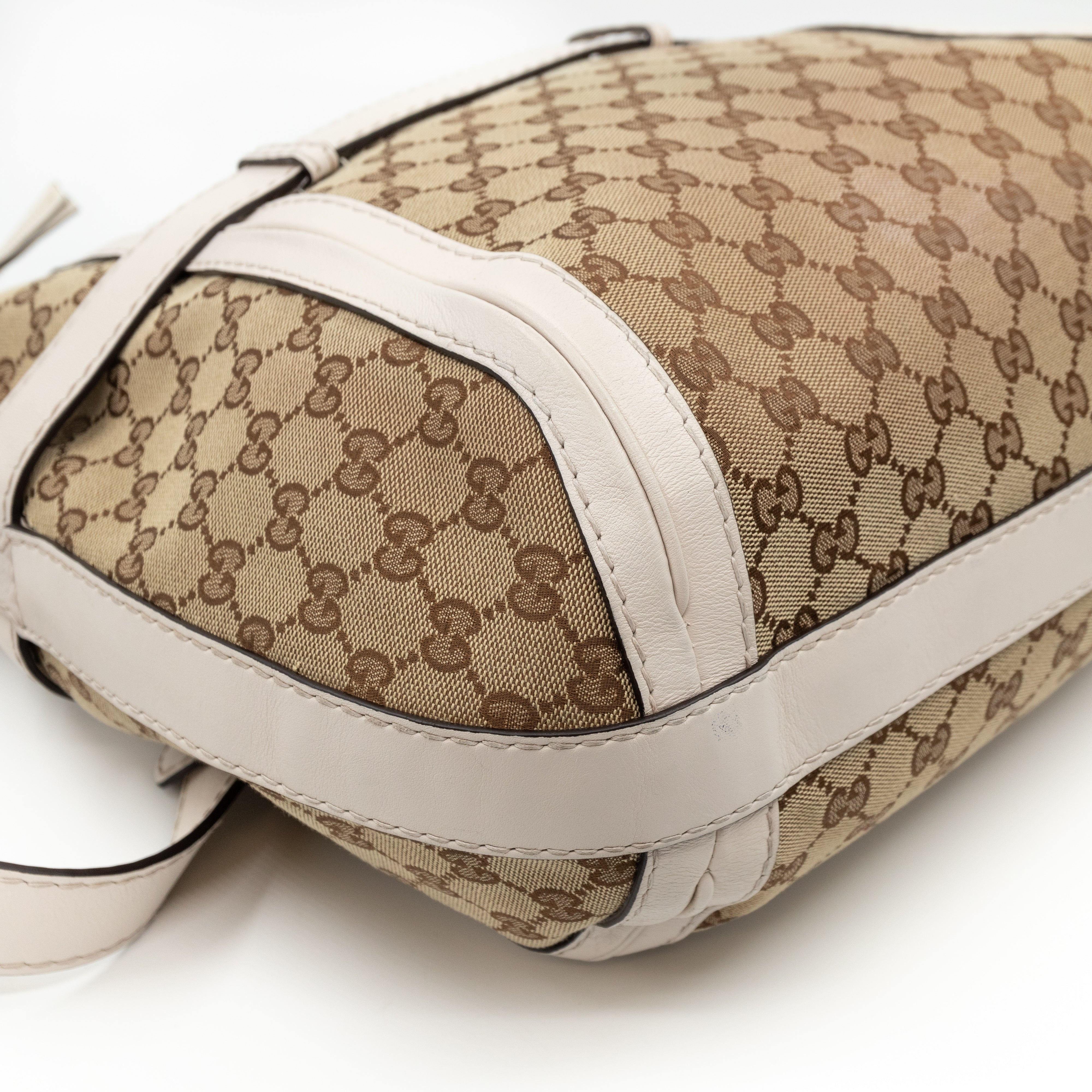 GG Running Hobo Bag White