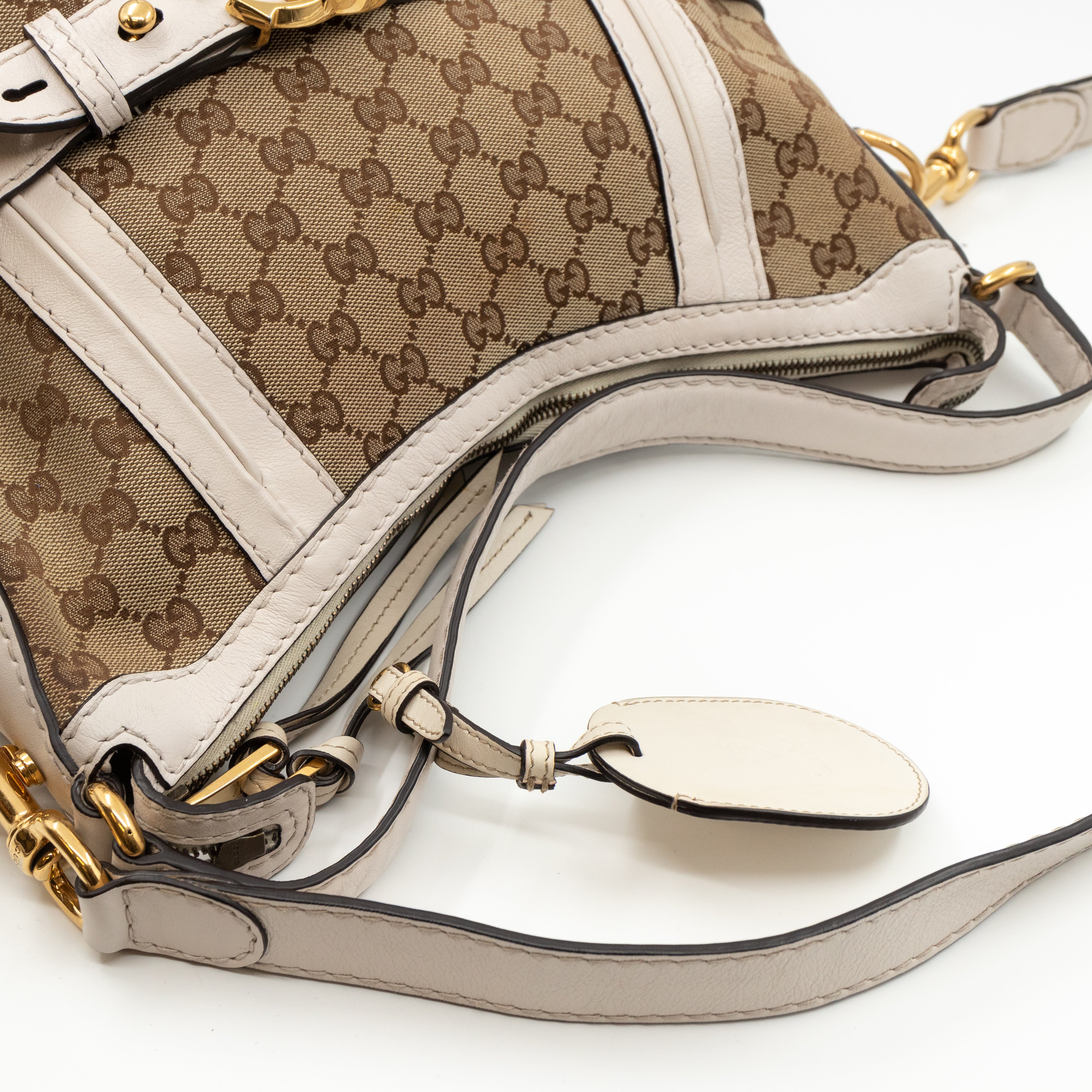 GG Running Hobo Bag White