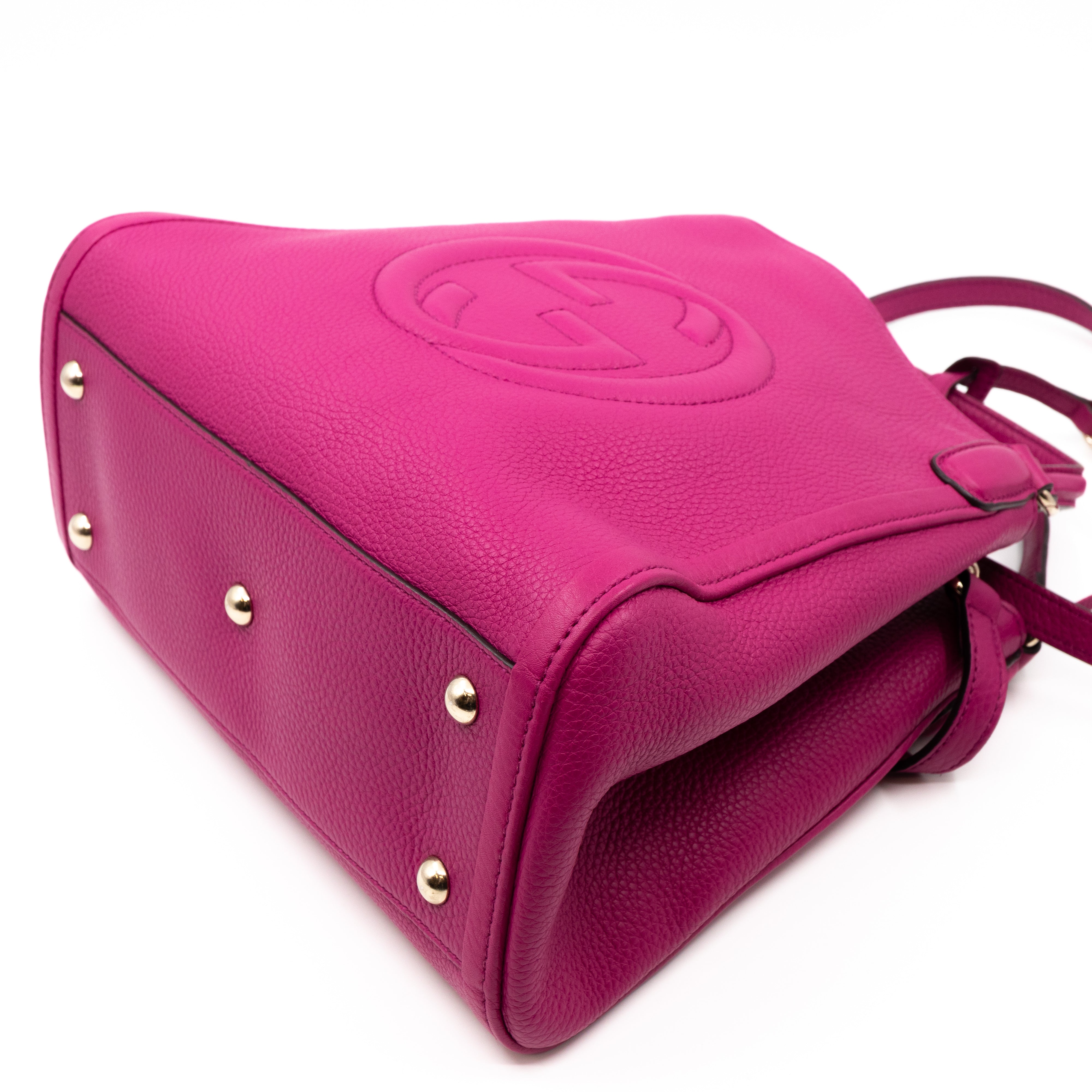 Soho Two Way Tote Rose Leather