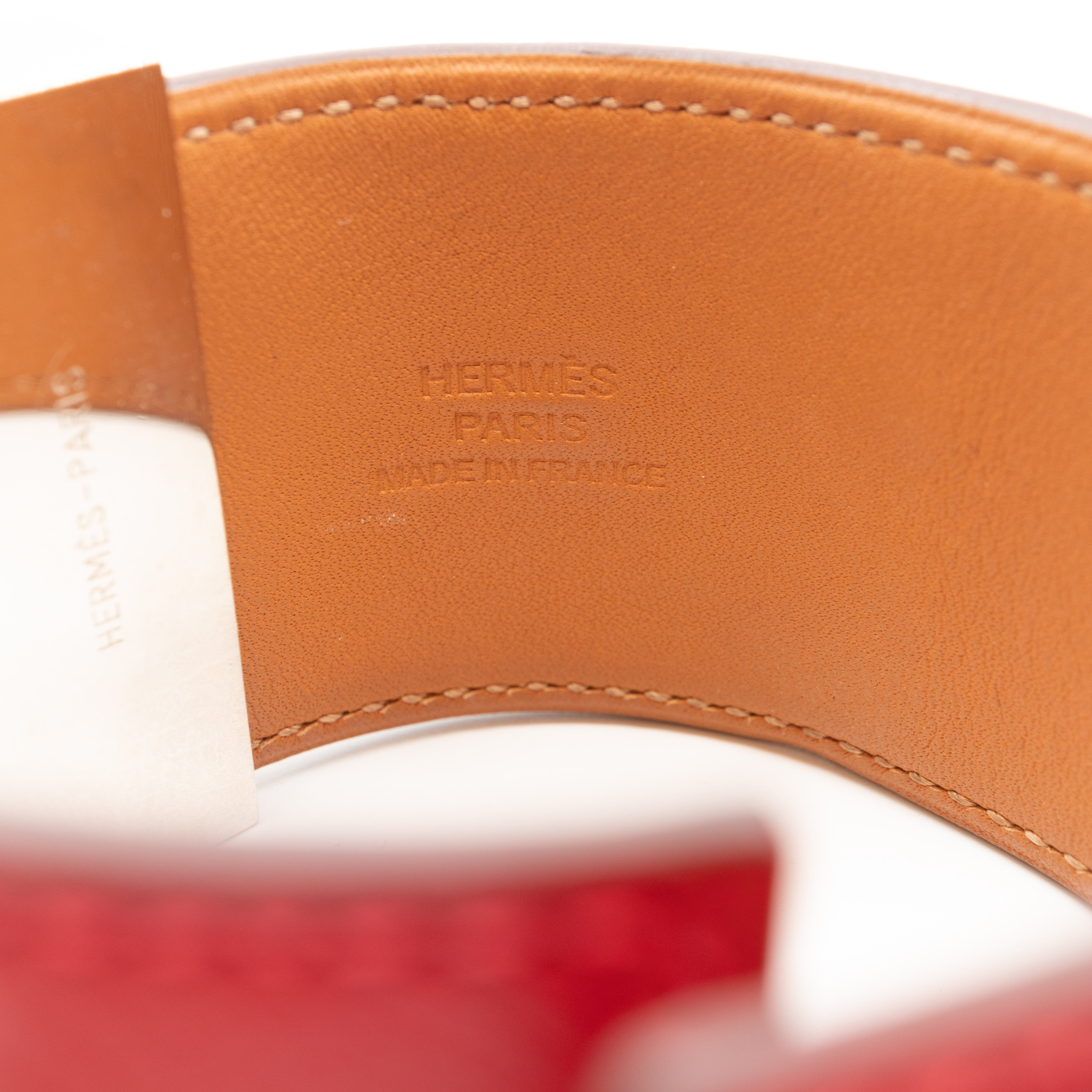 Collier de Chien Red Silver Bracelet
