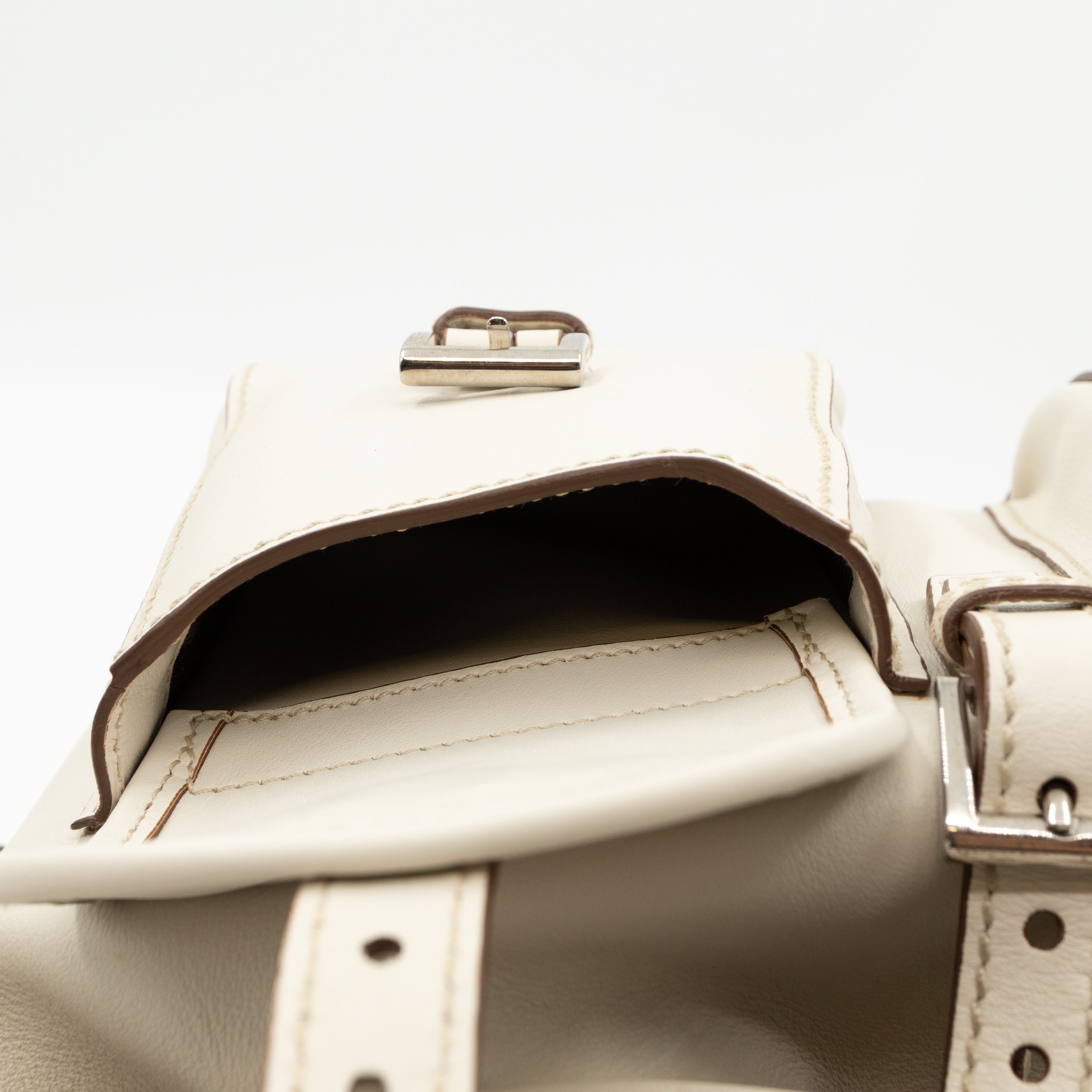 City Sport Backpack Talc White Leather