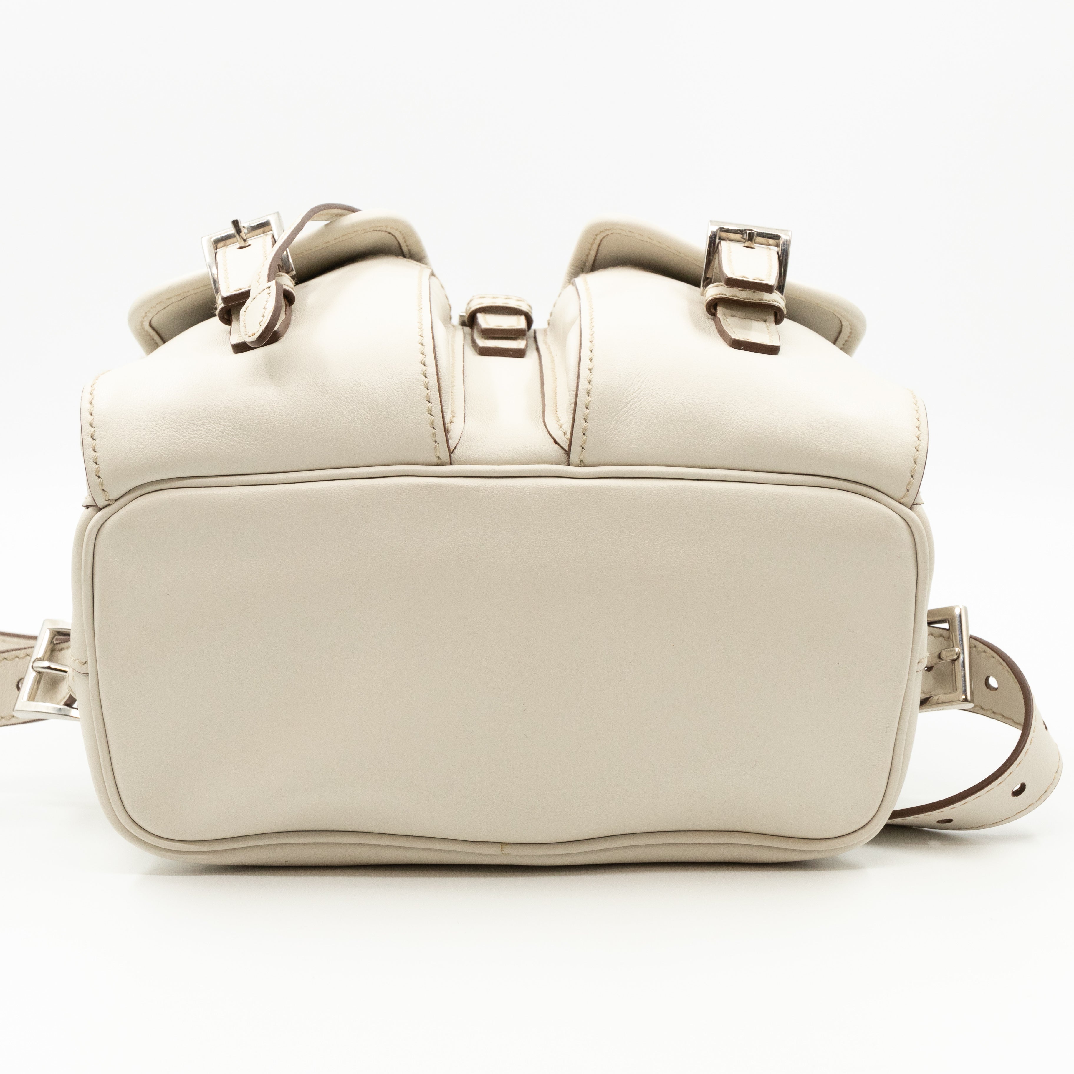 City Sport Backpack Talc White Leather