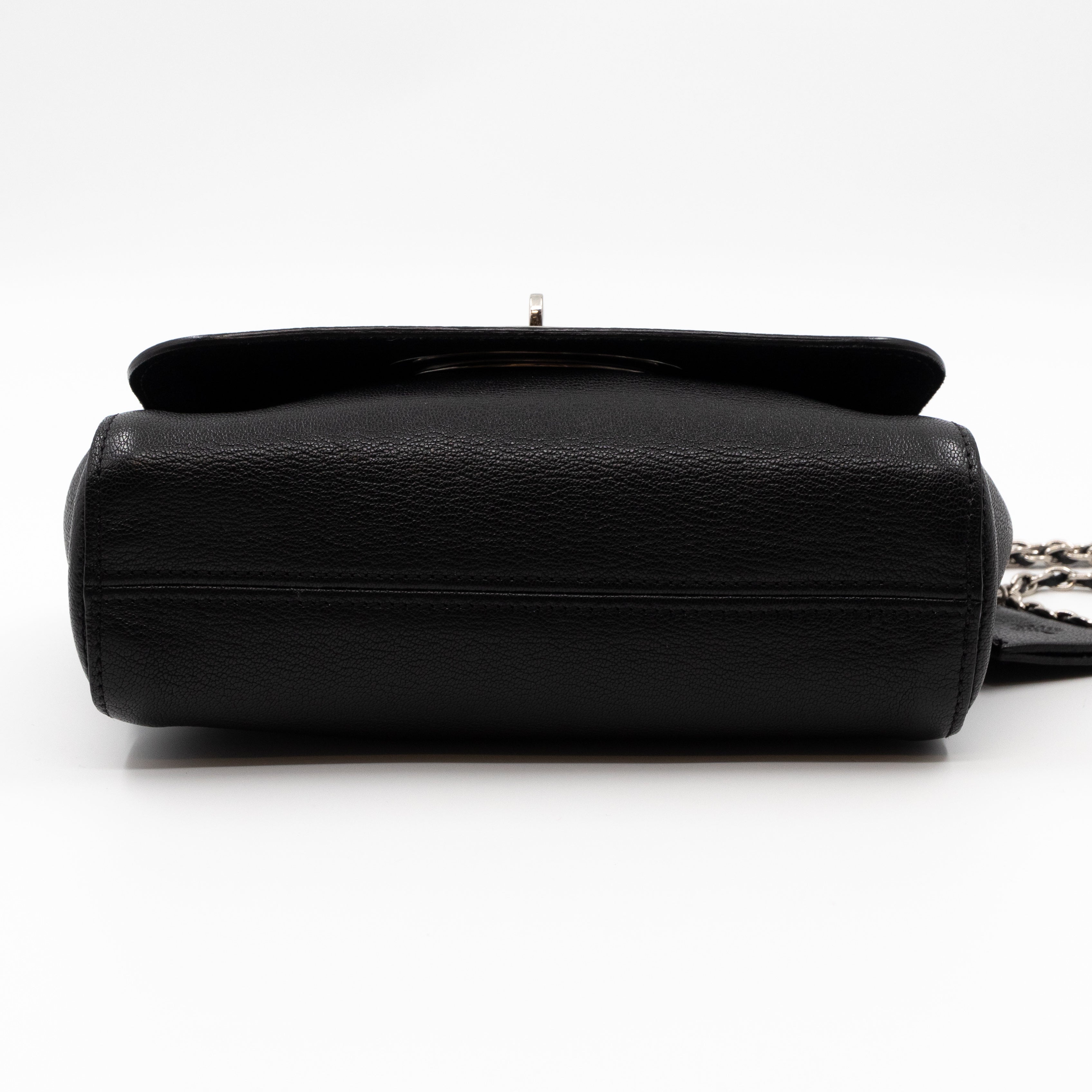 Lily Small Black Leather