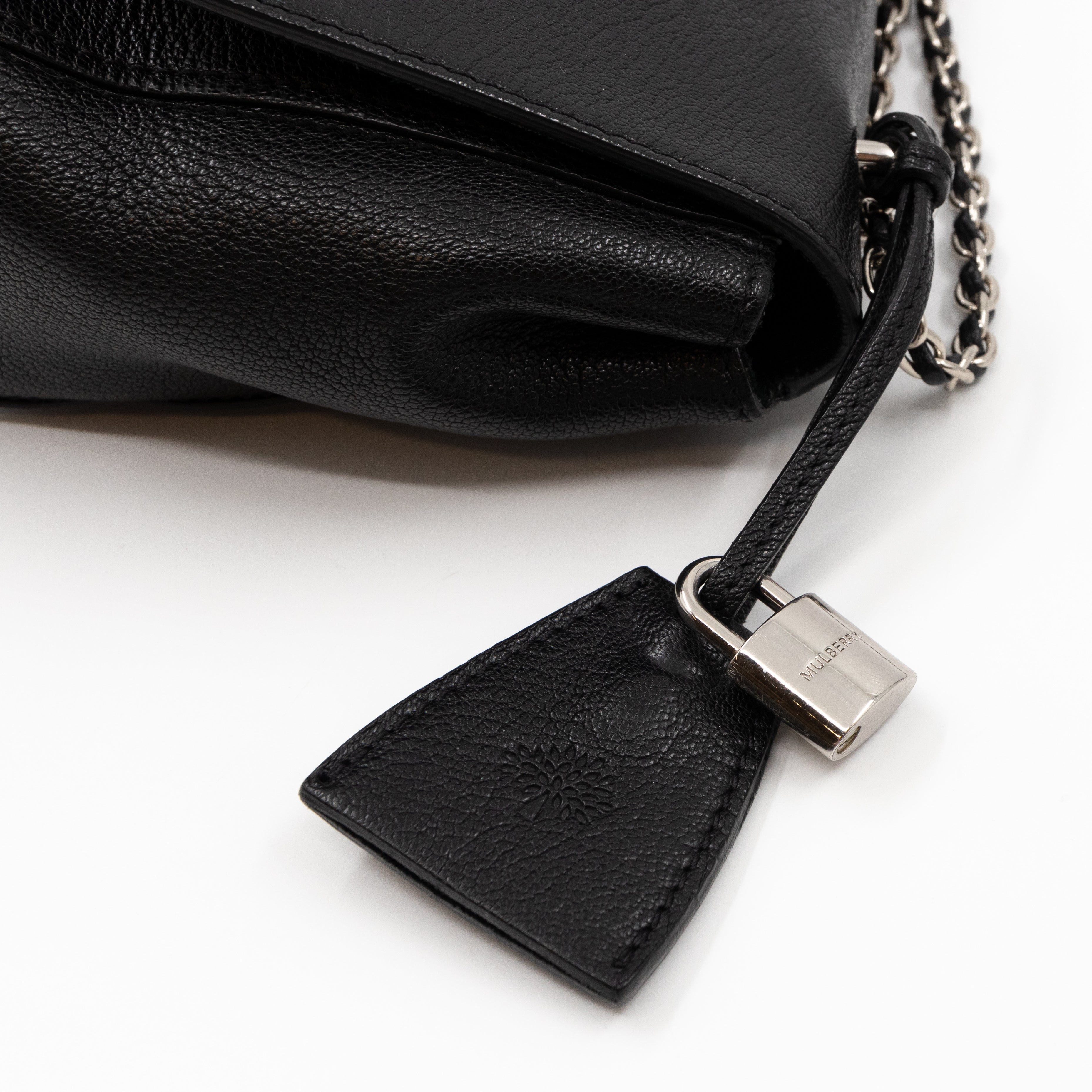 Lily Small Black Leather