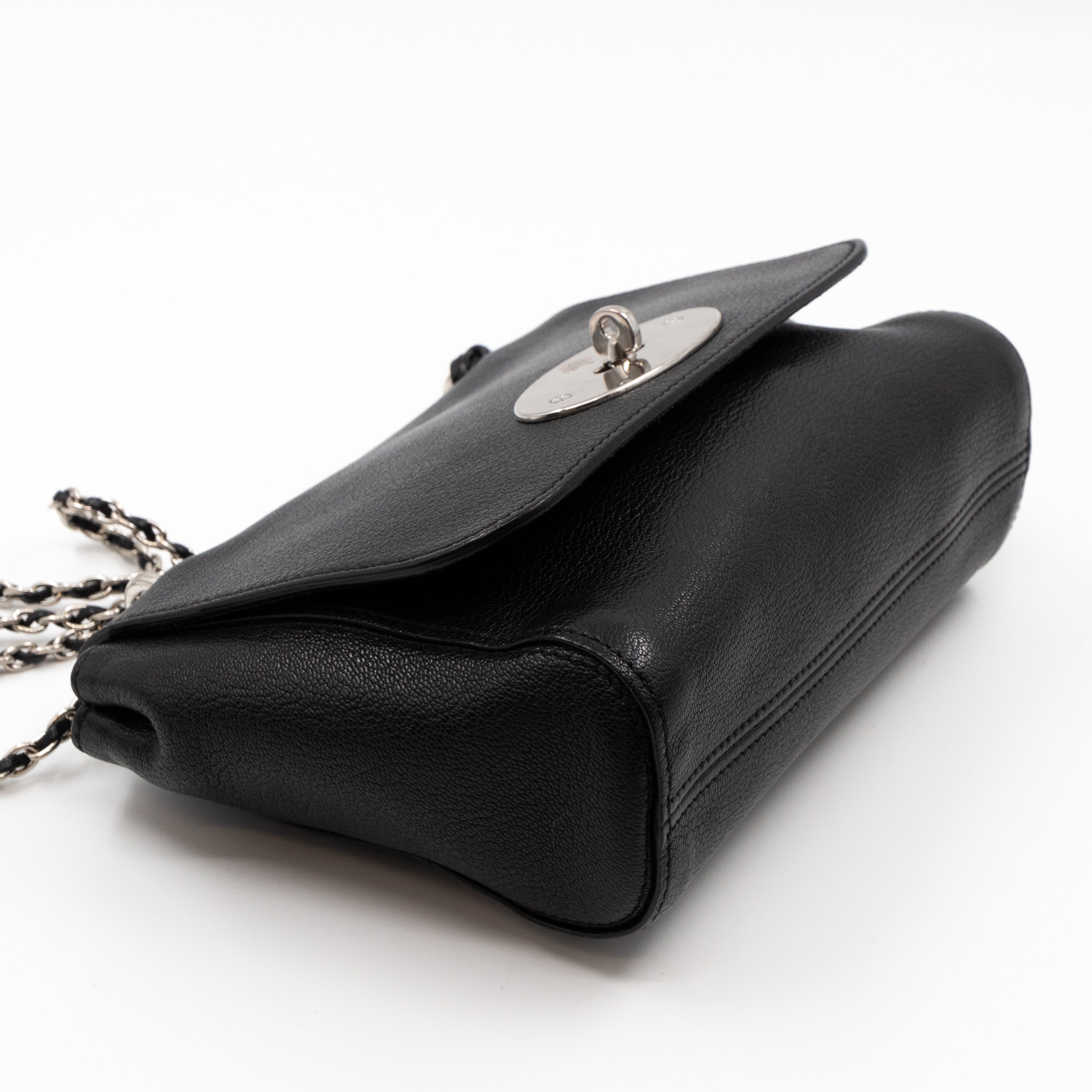 Lily Small Black Leather