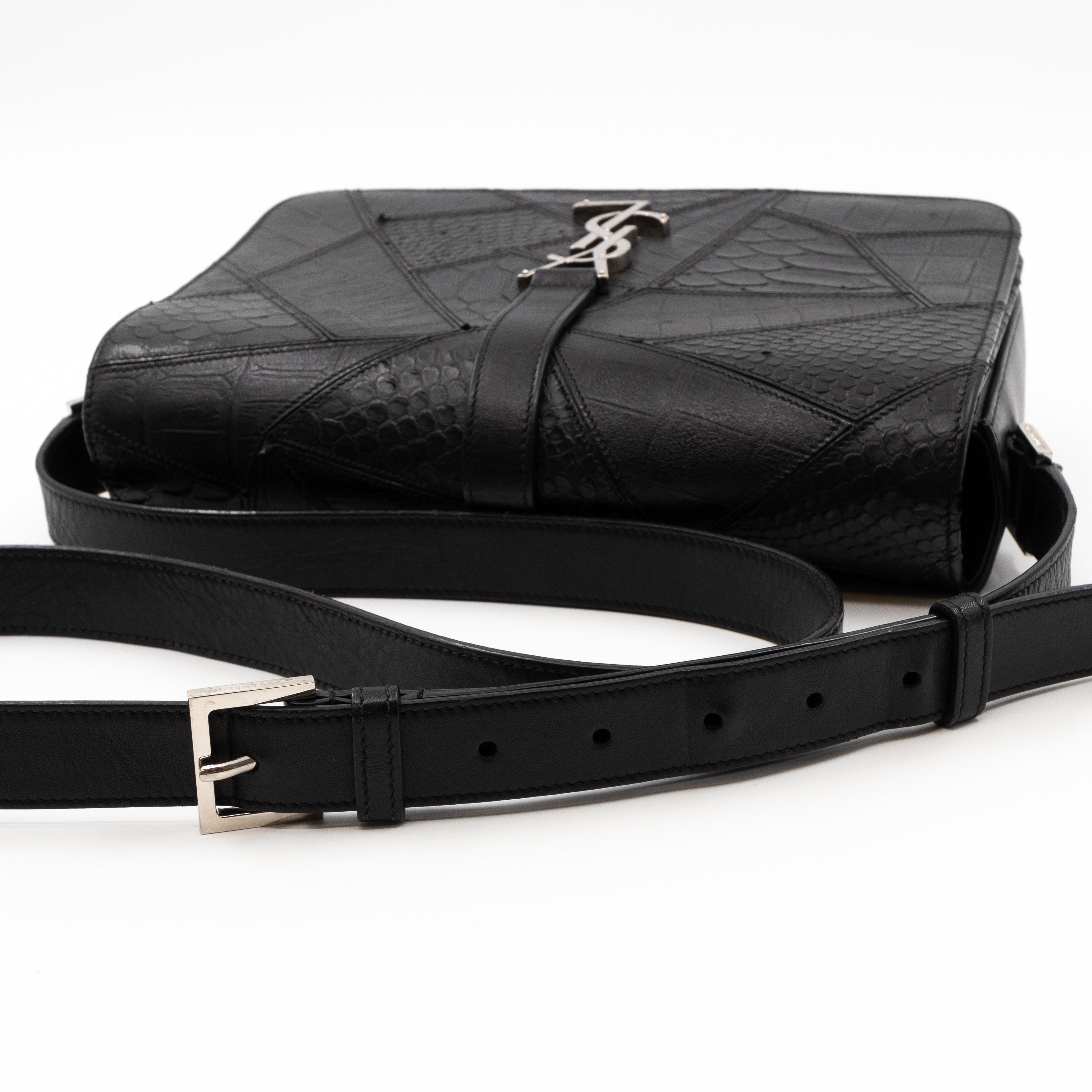 Monogram Université Medium Embossed Black Leather