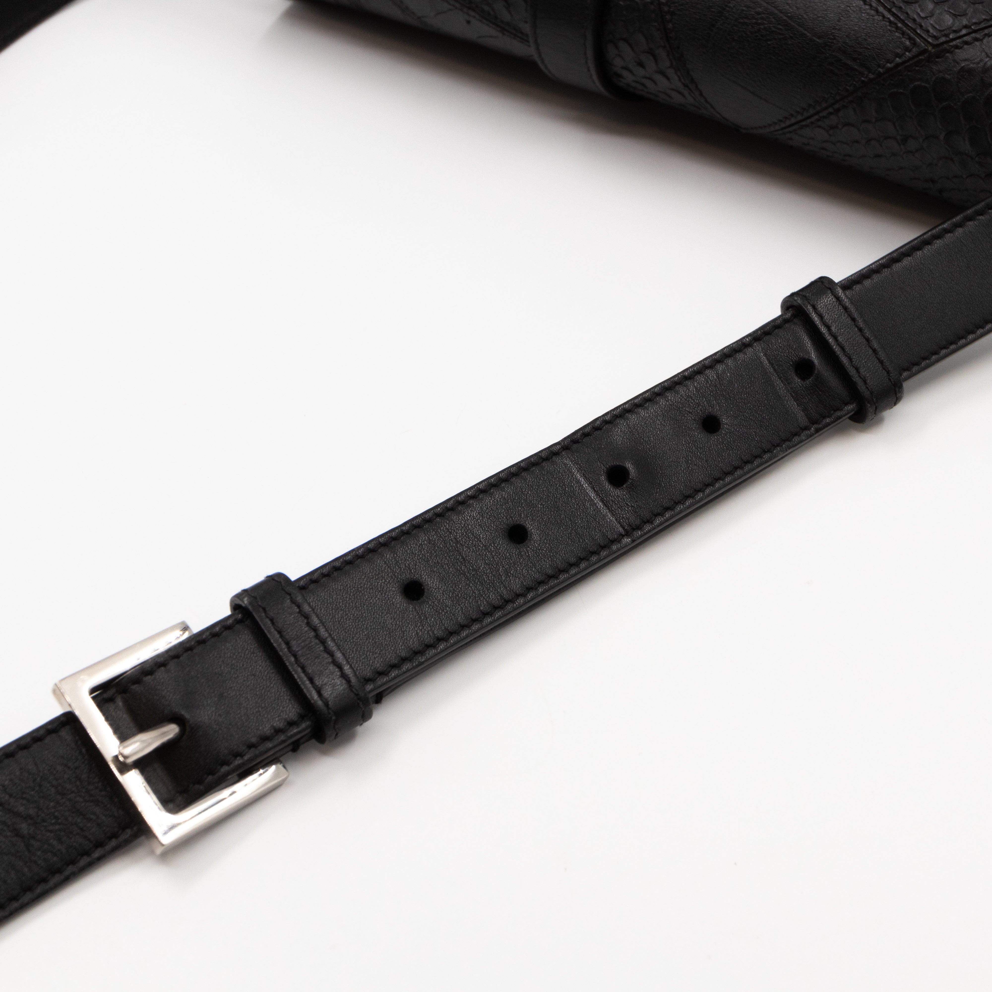 Monogram Université Medium Embossed Black Leather