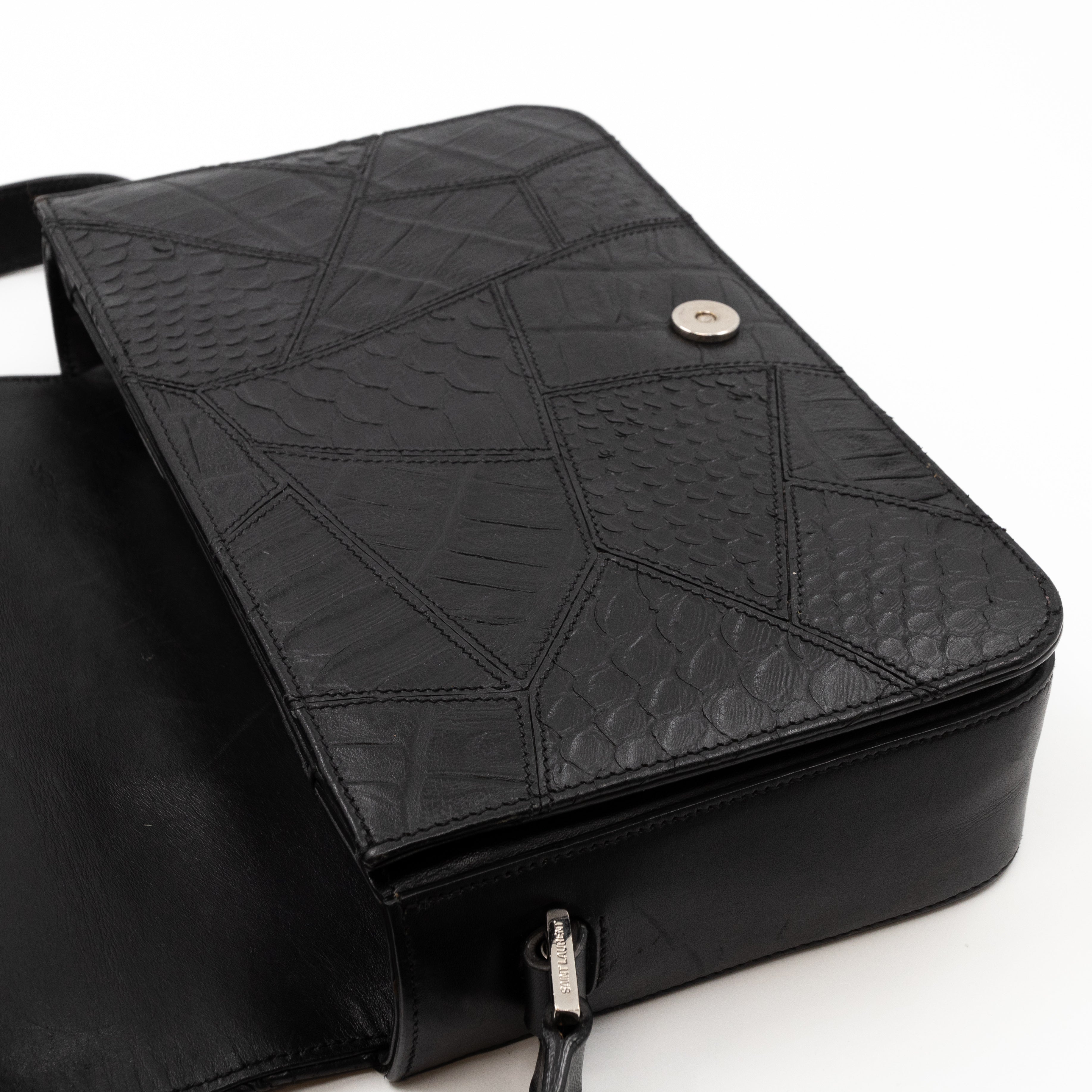 Monogram Université Medium Embossed Black Leather