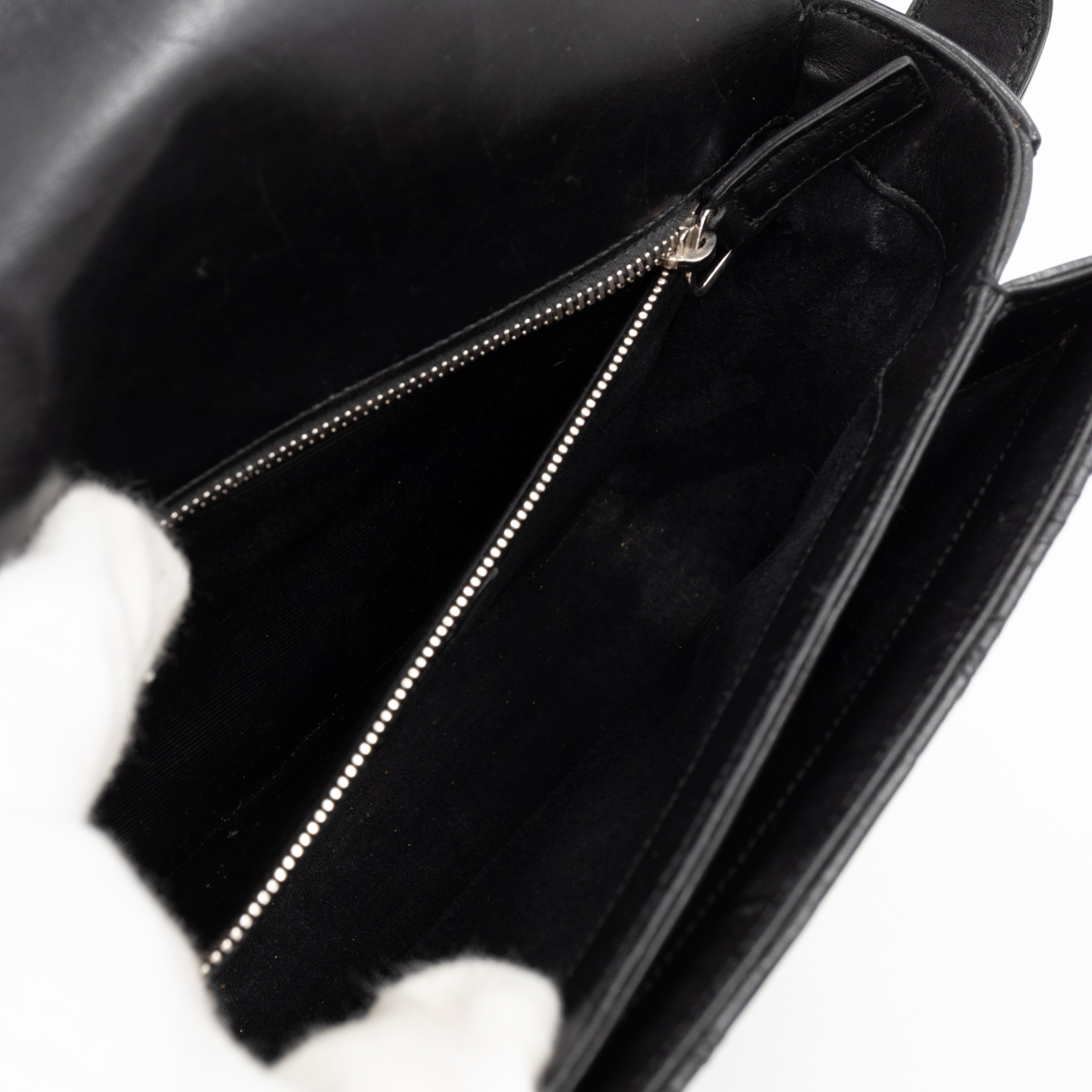 Monogram Université Medium Embossed Black Leather