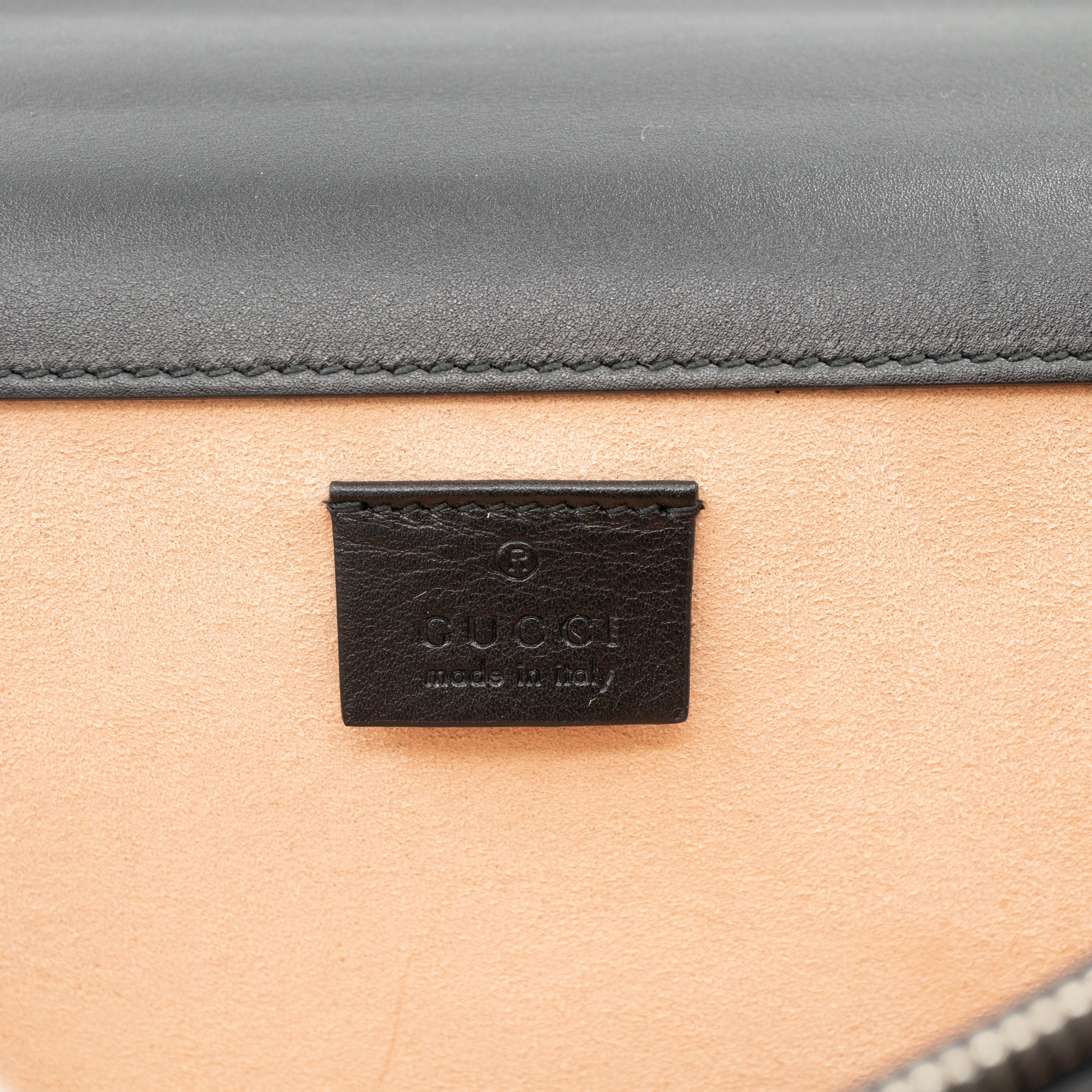 Dionysus Small Studded Black Leather