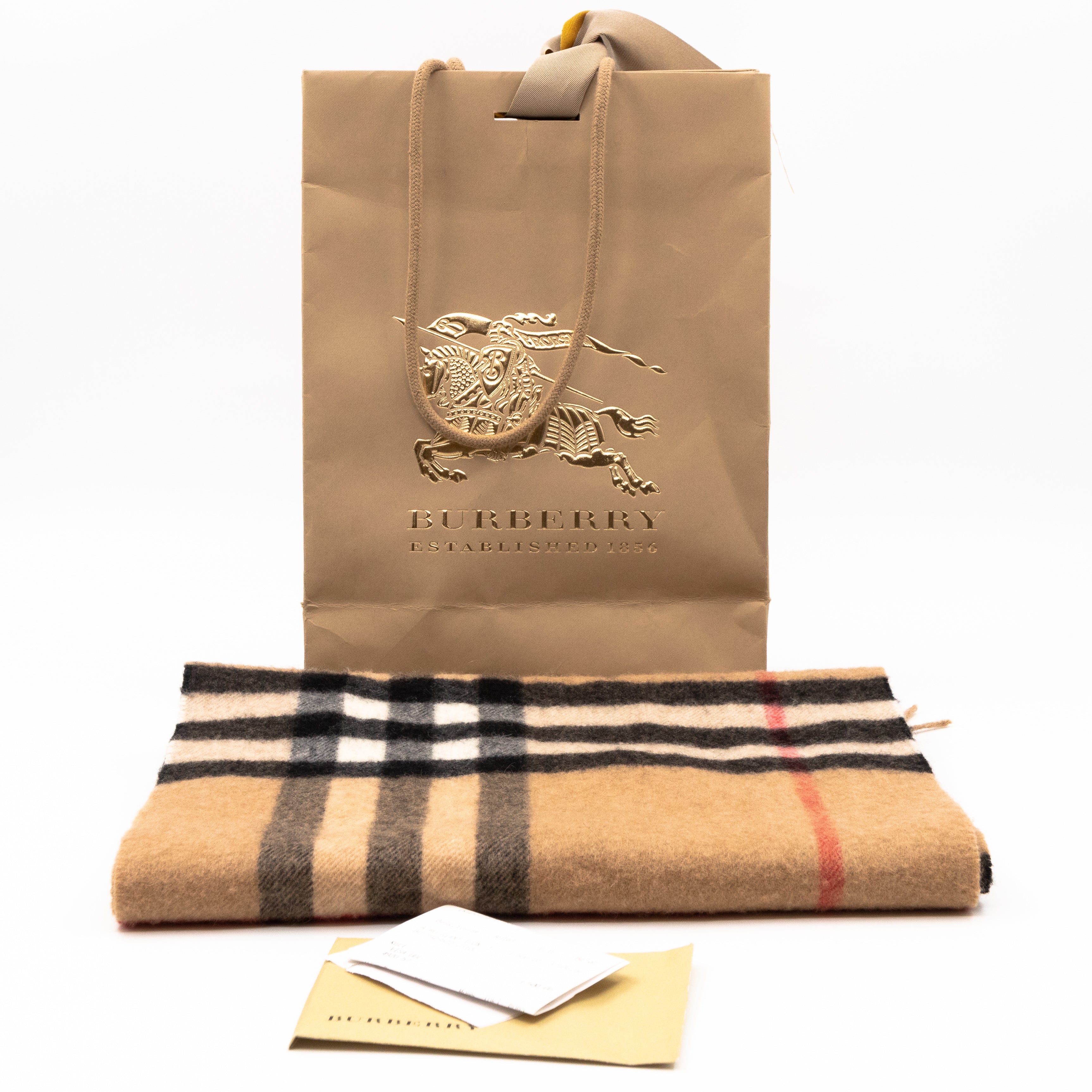 Cashmere Scarf Heritage Camel Check