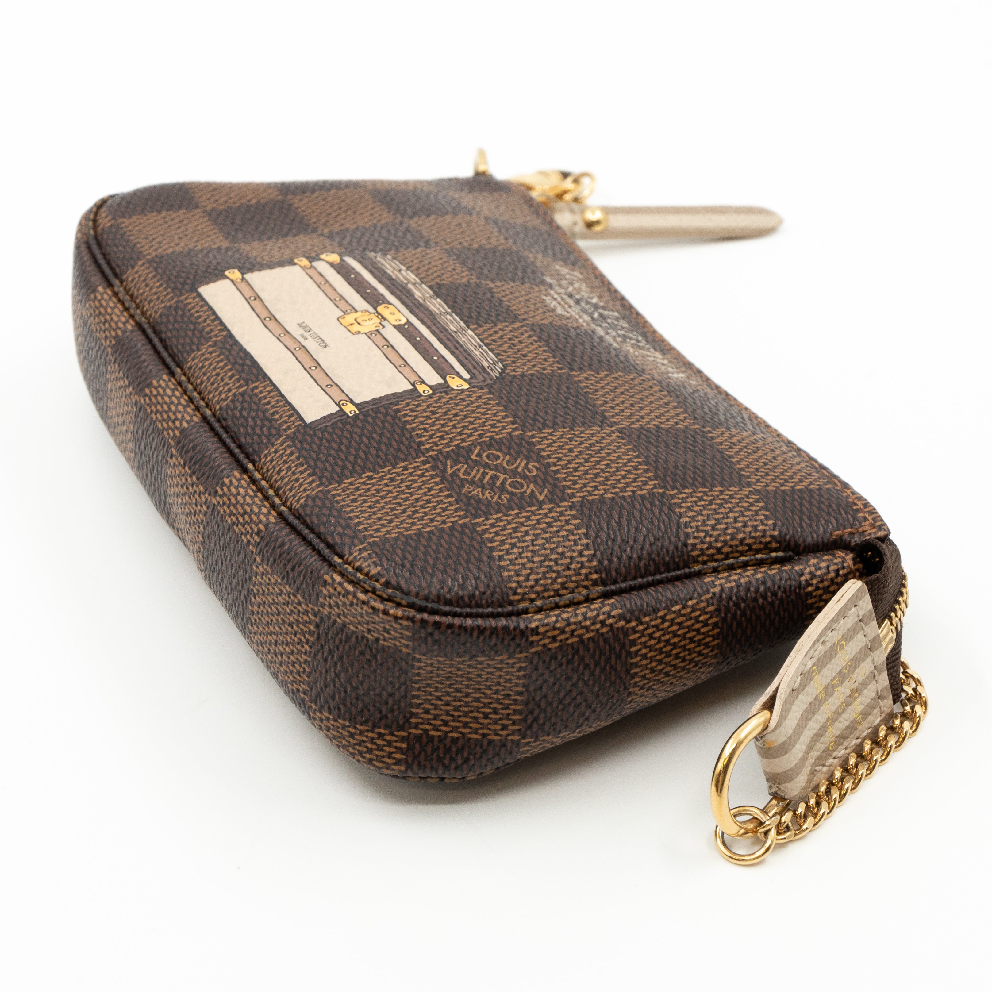 Mini Pochette Accessoires Damier Ebene Trunks & Locks
