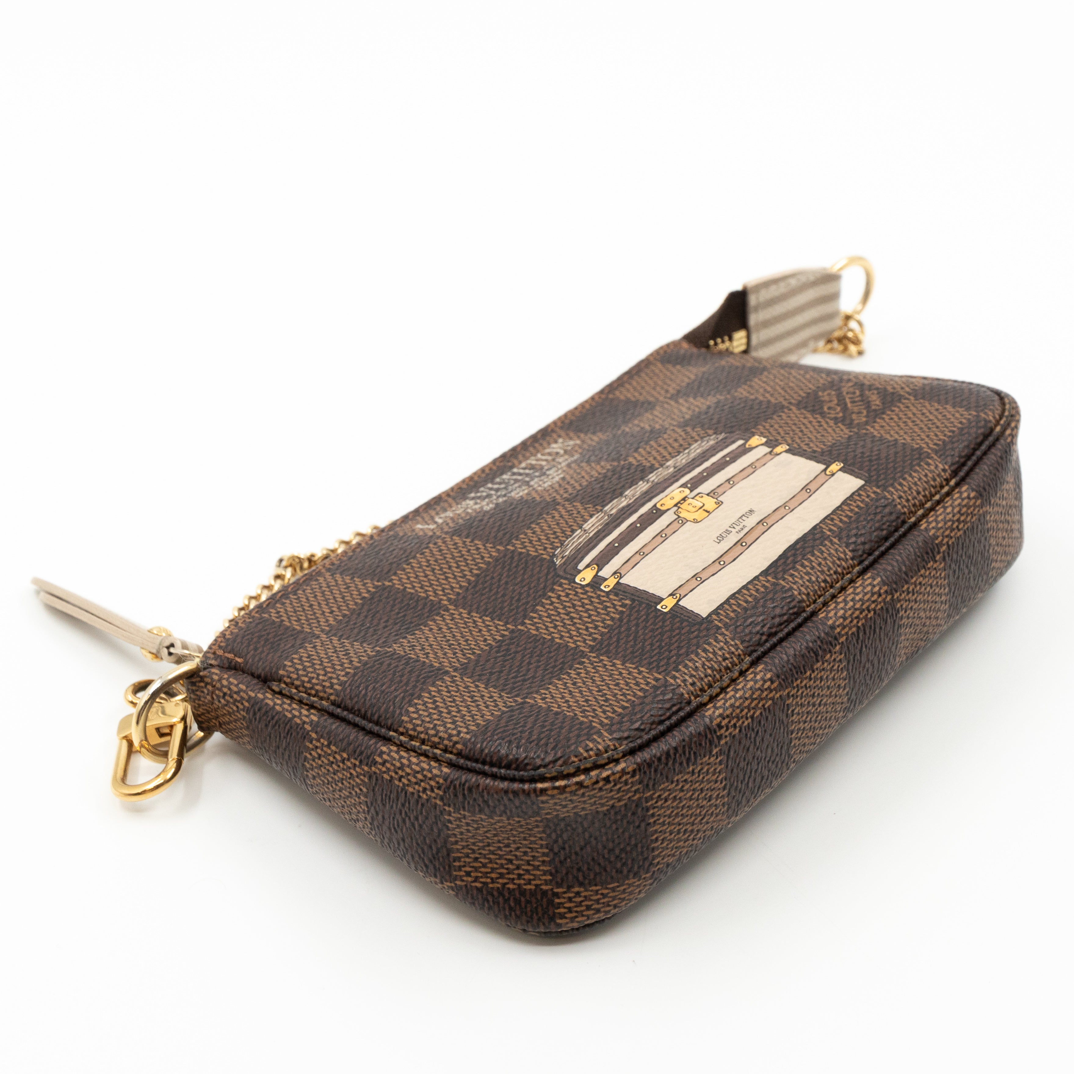 Mini Pochette Accessoires Damier Ebene Trunks & Locks