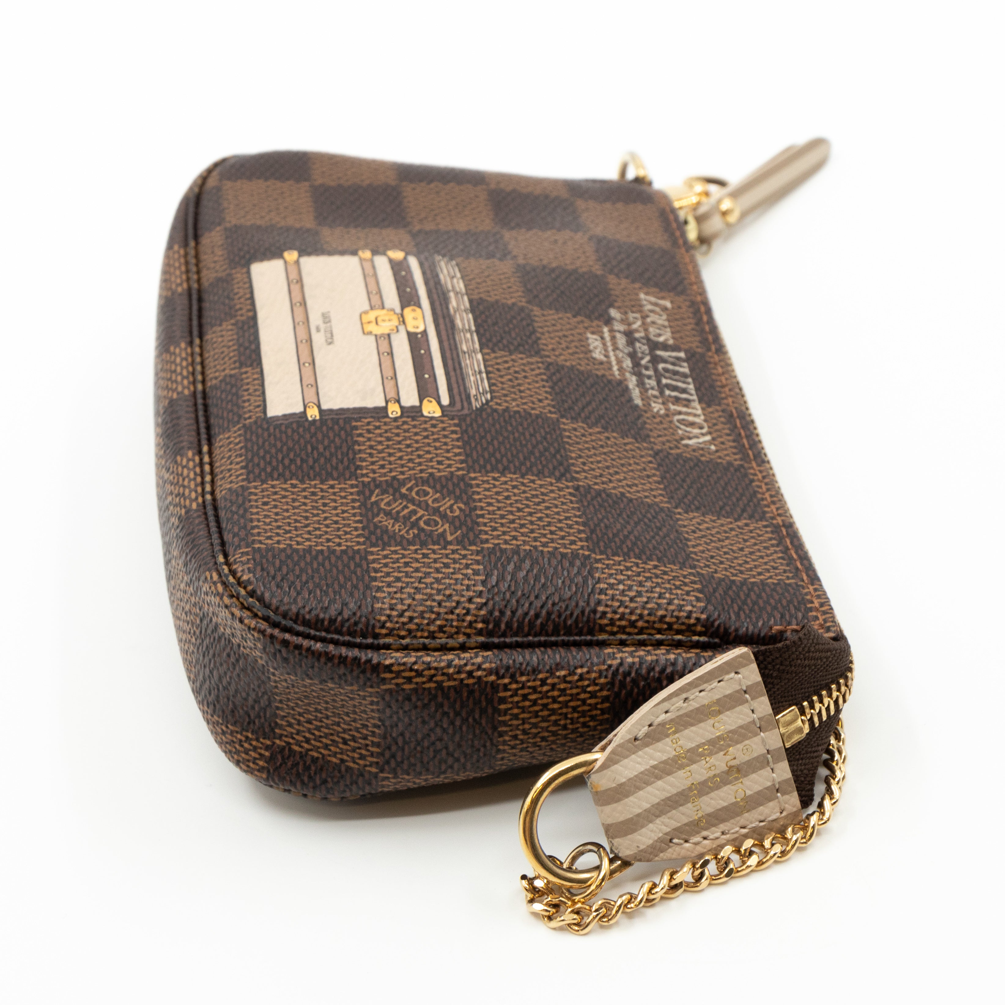 Mini Pochette Accessoires Damier Ebene Trunks & Locks