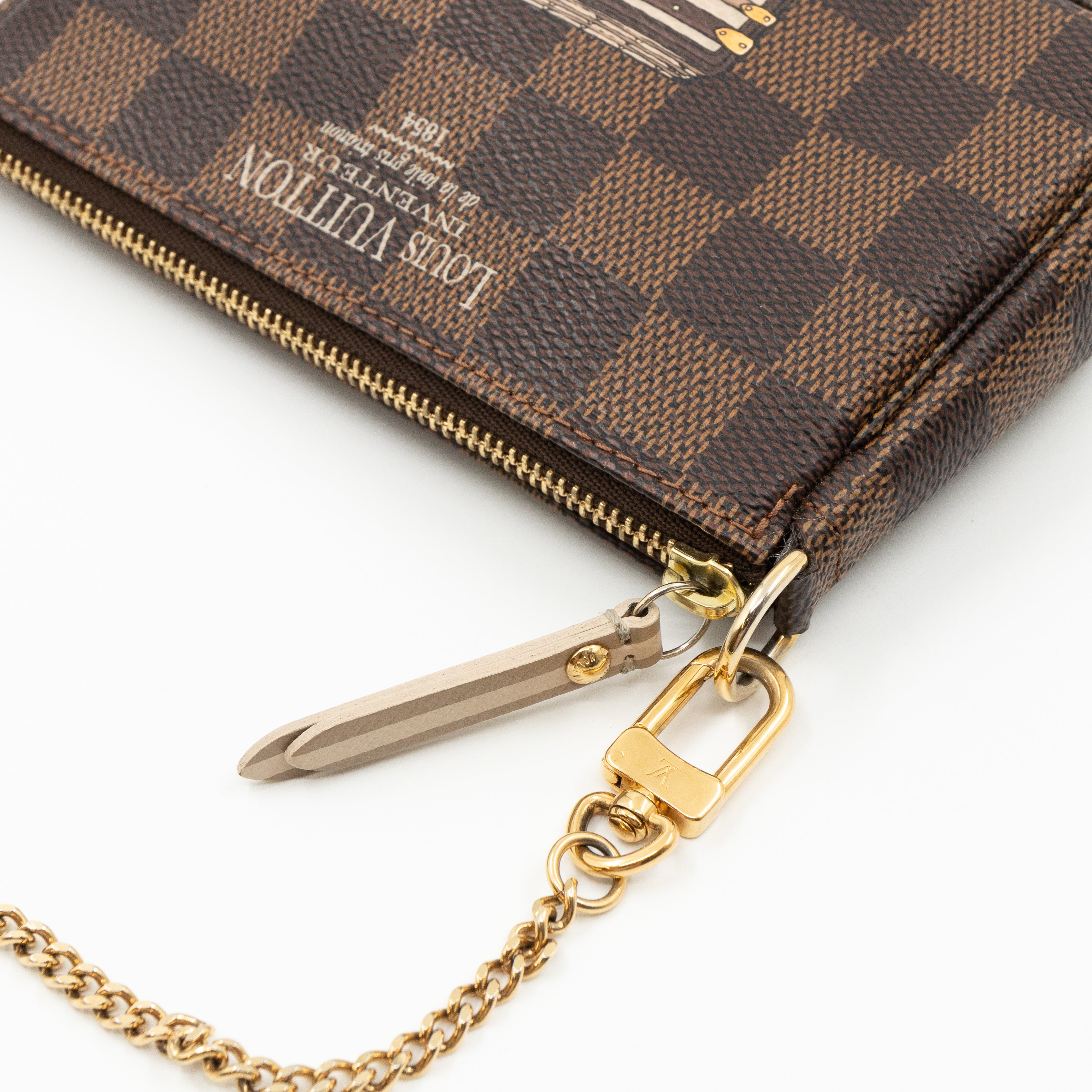 Mini Pochette Accessoires Damier Ebene Trunks & Locks