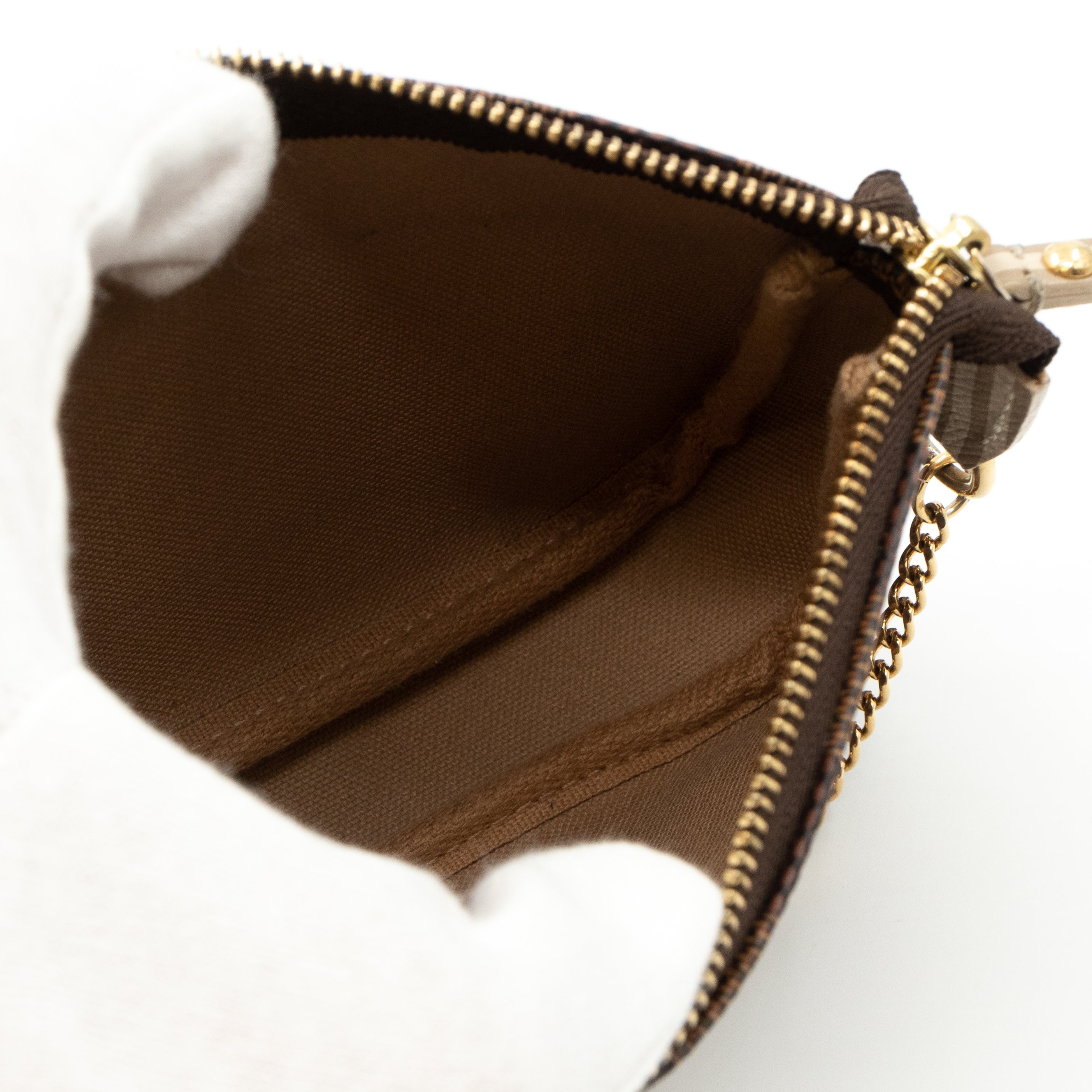 Mini Pochette Accessoires Damier Ebene Trunks & Locks