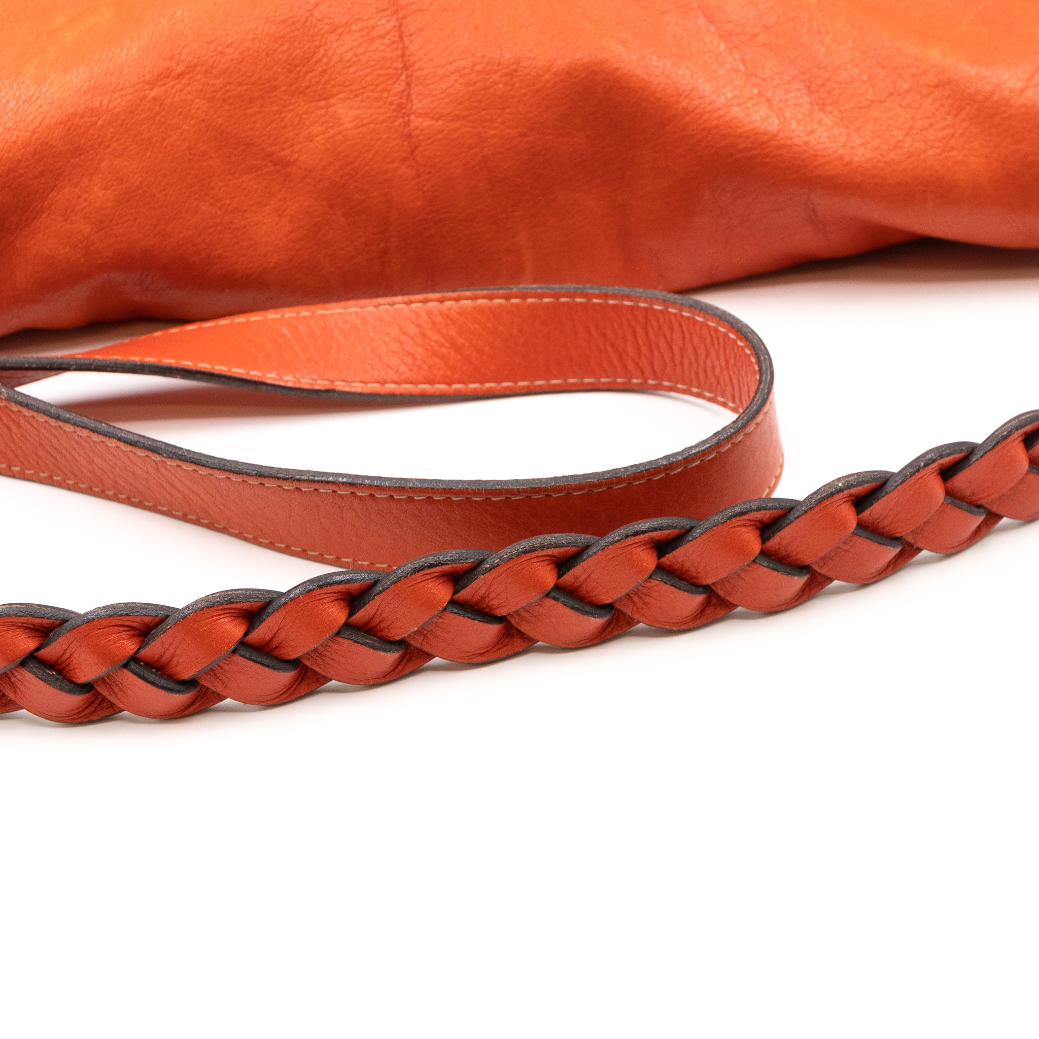 Daria Satchel Orange Leather