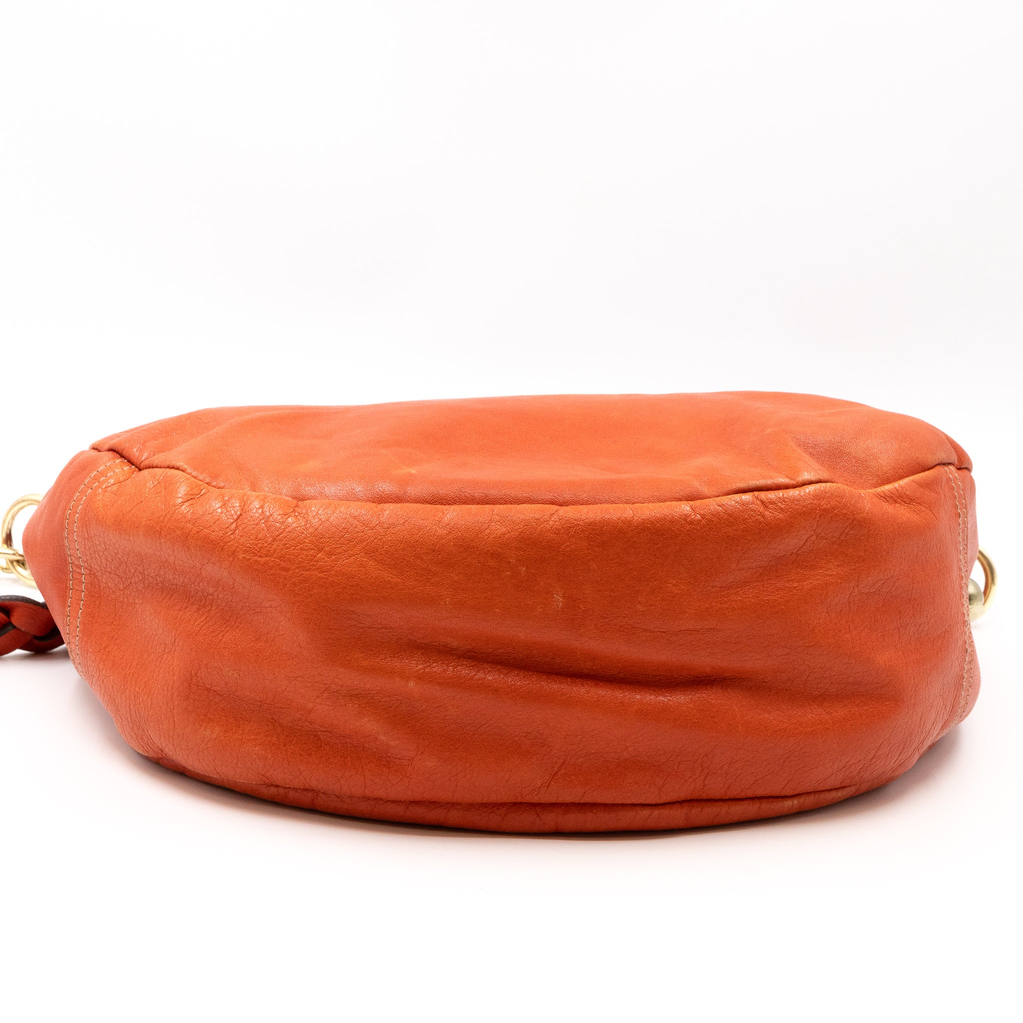 Daria Satchel Orange Leather