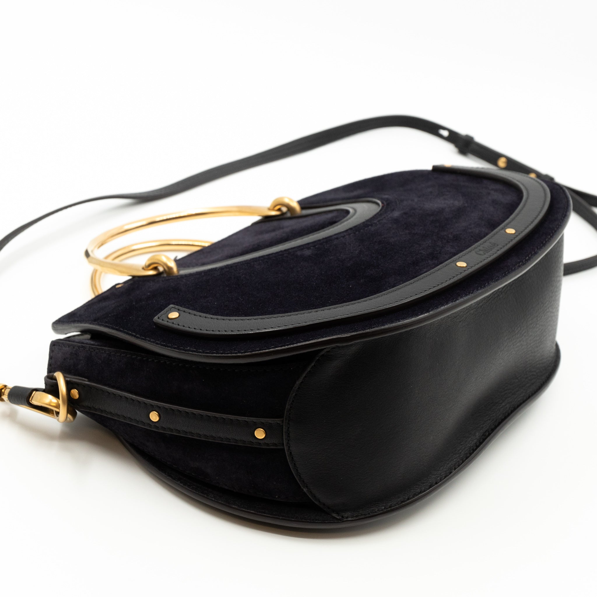 Pixie Bag Medium Leather & Suede