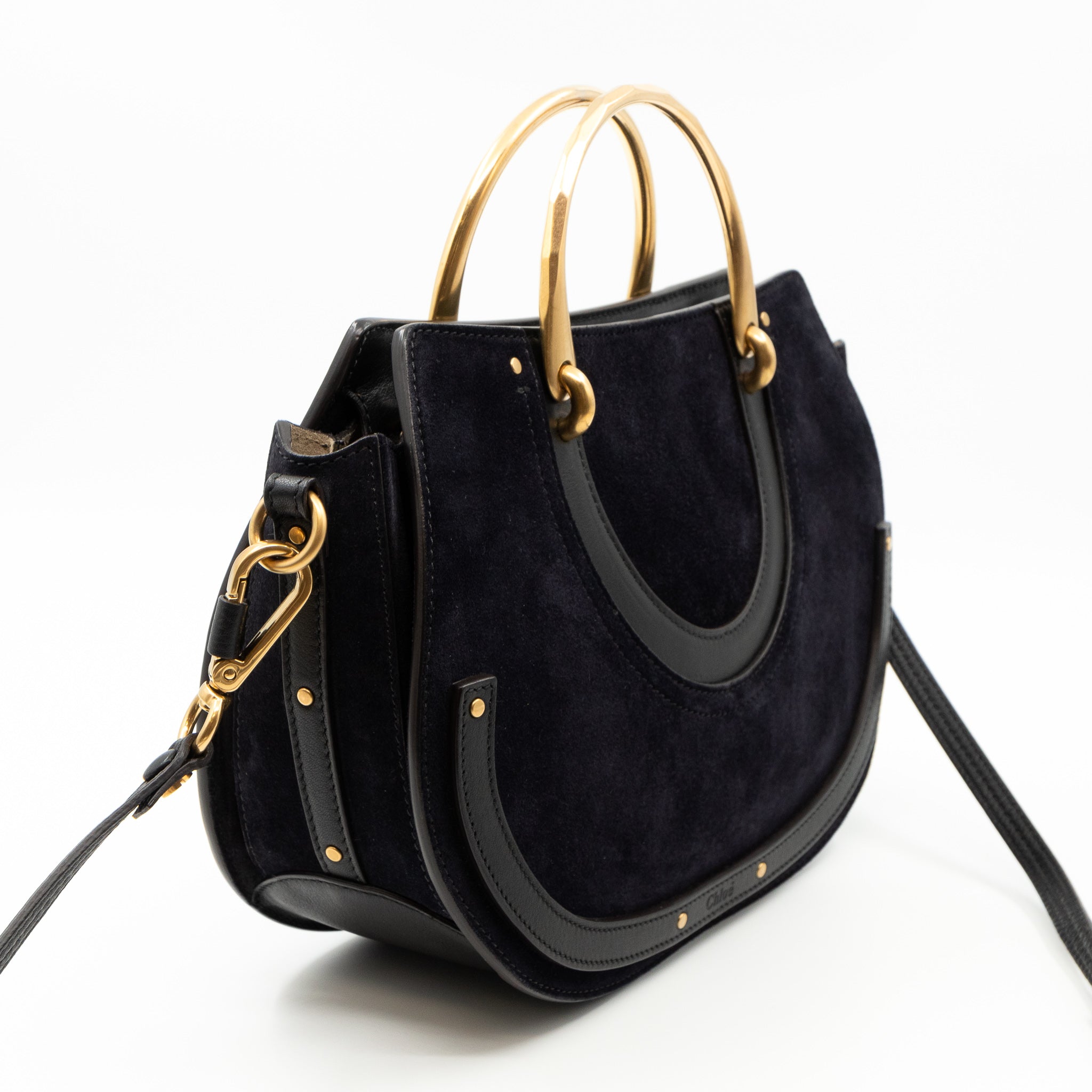 Pixie Bag Medium Leather & Suede