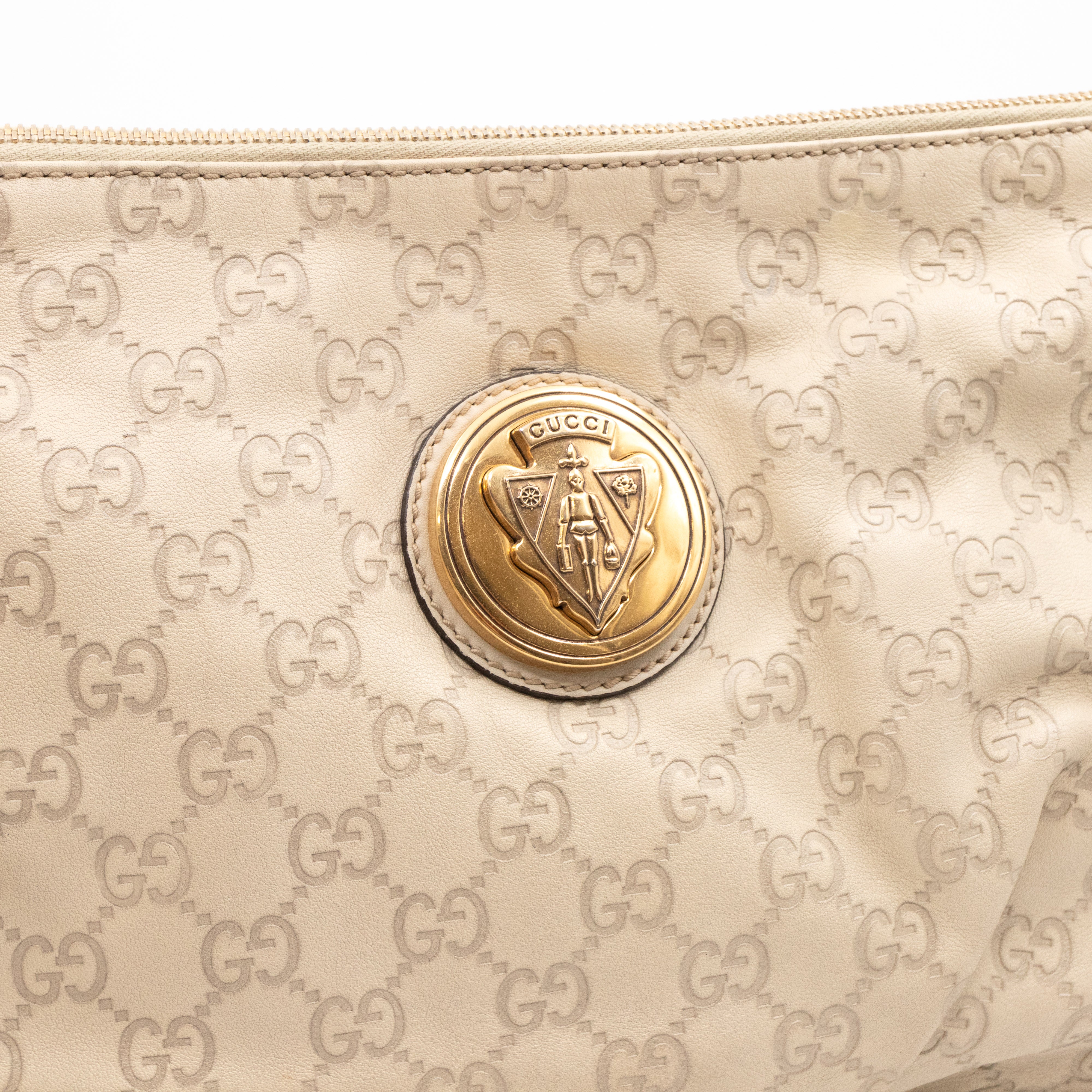 Hysteria Clutch Ivory Leather