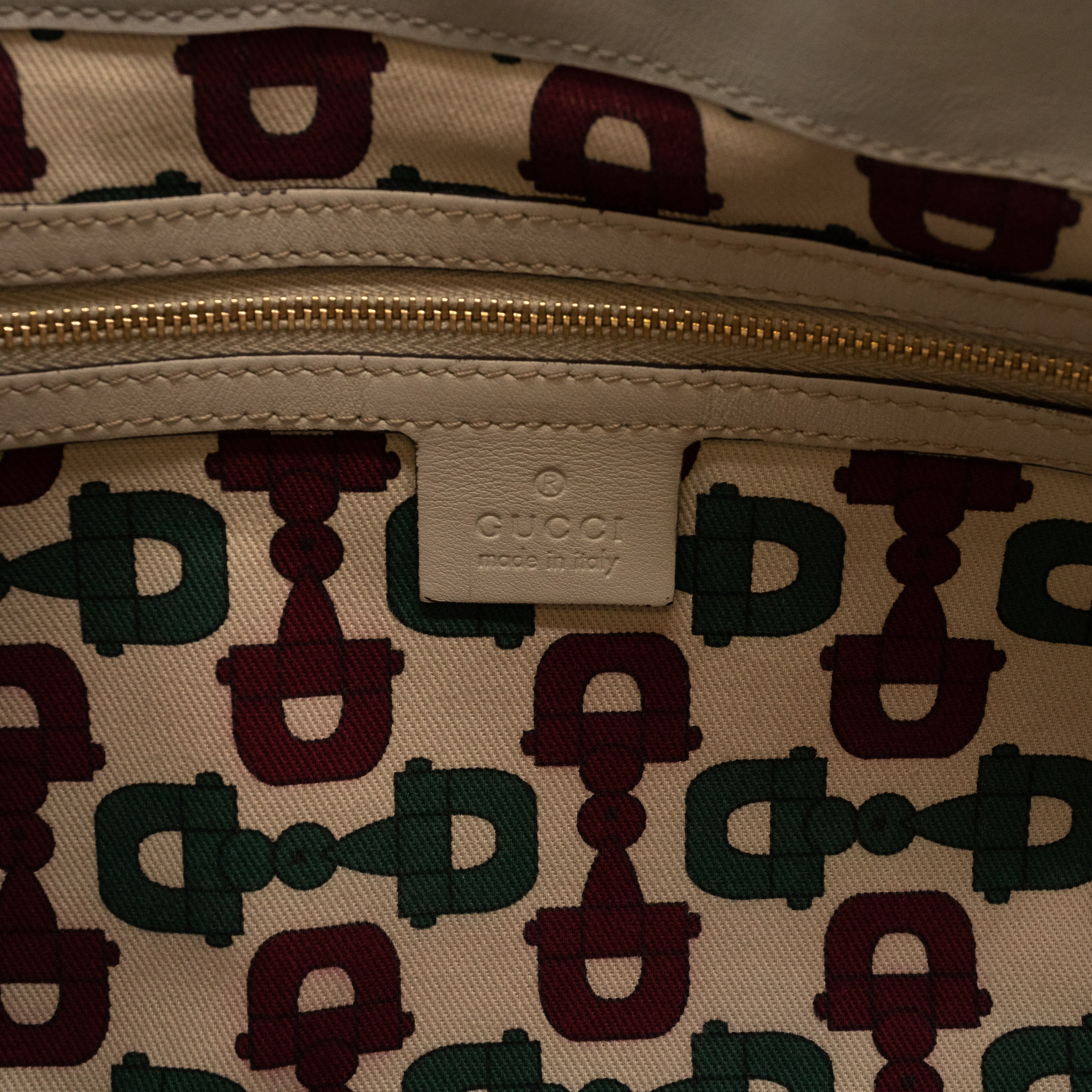 Hysteria Clutch Ivory Leather