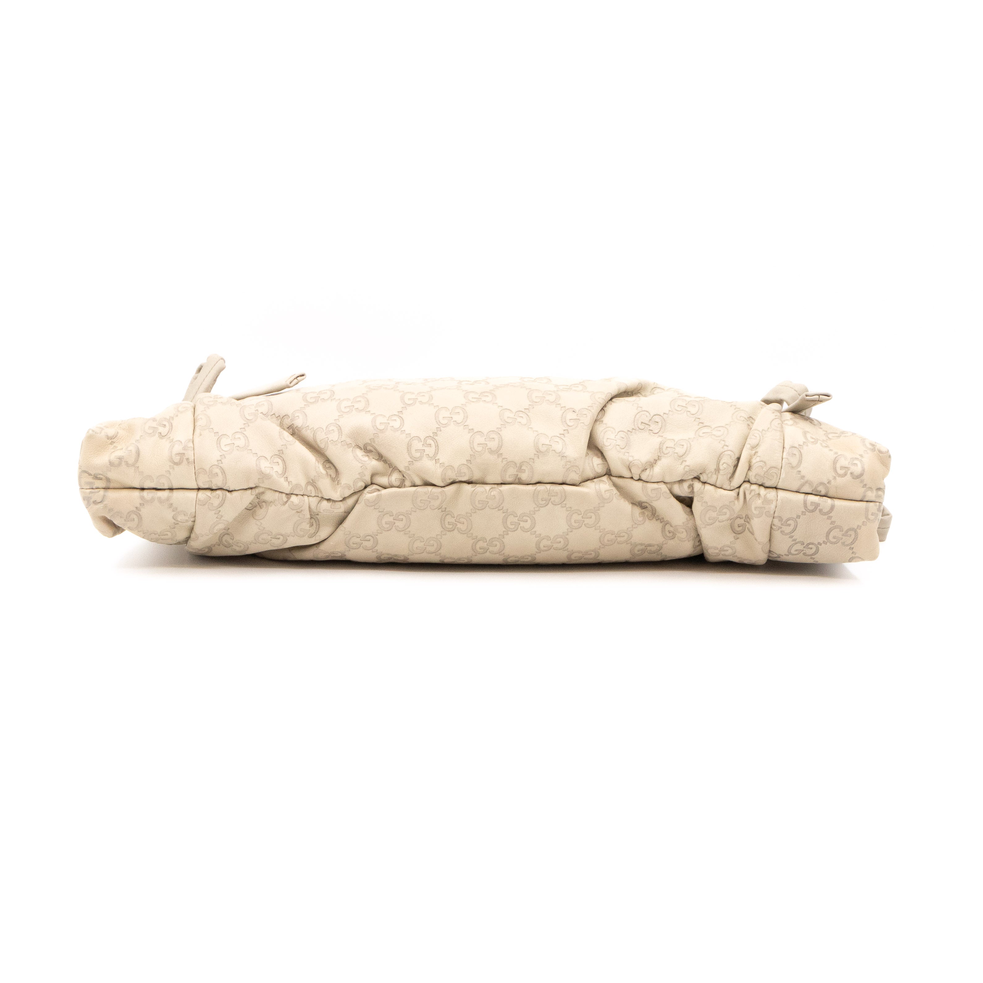 Hysteria Clutch Ivory Leather