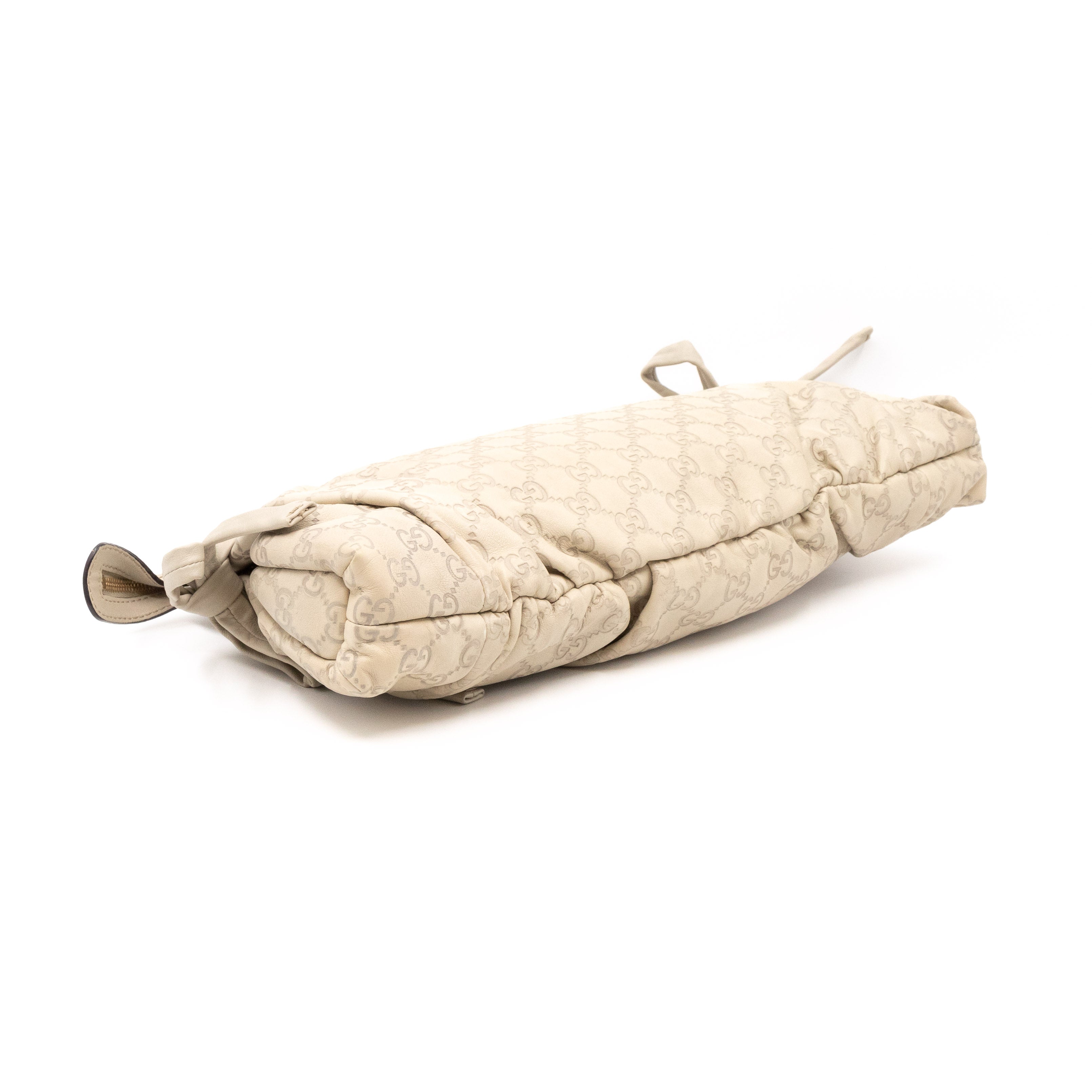 Hysteria Clutch Ivory Leather