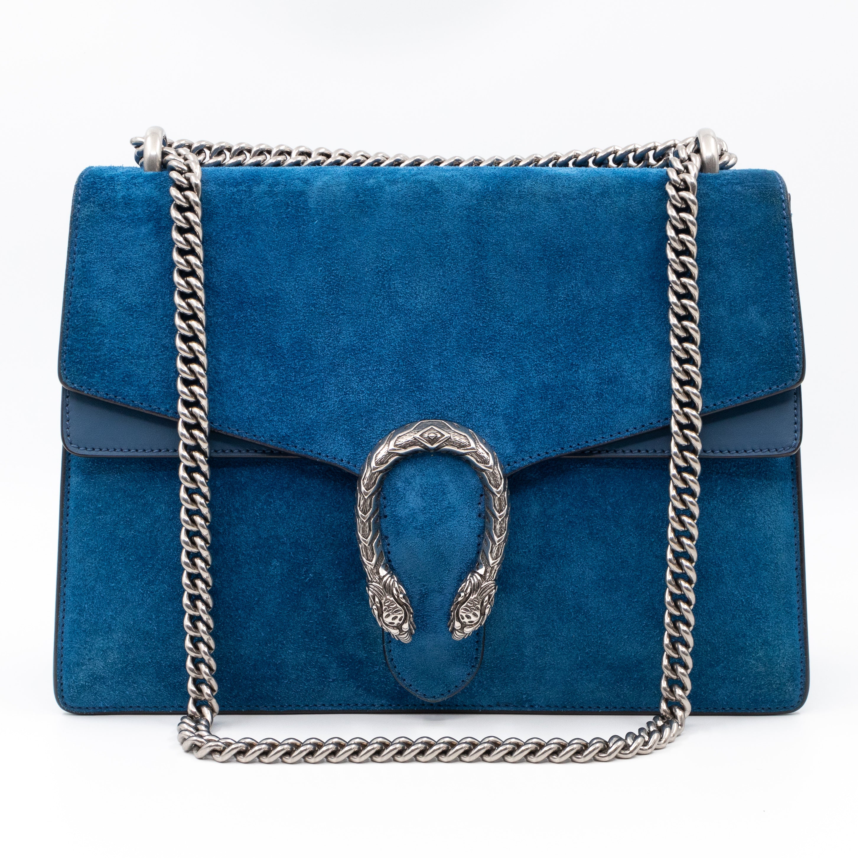 Dionysus Medium Blue Suede