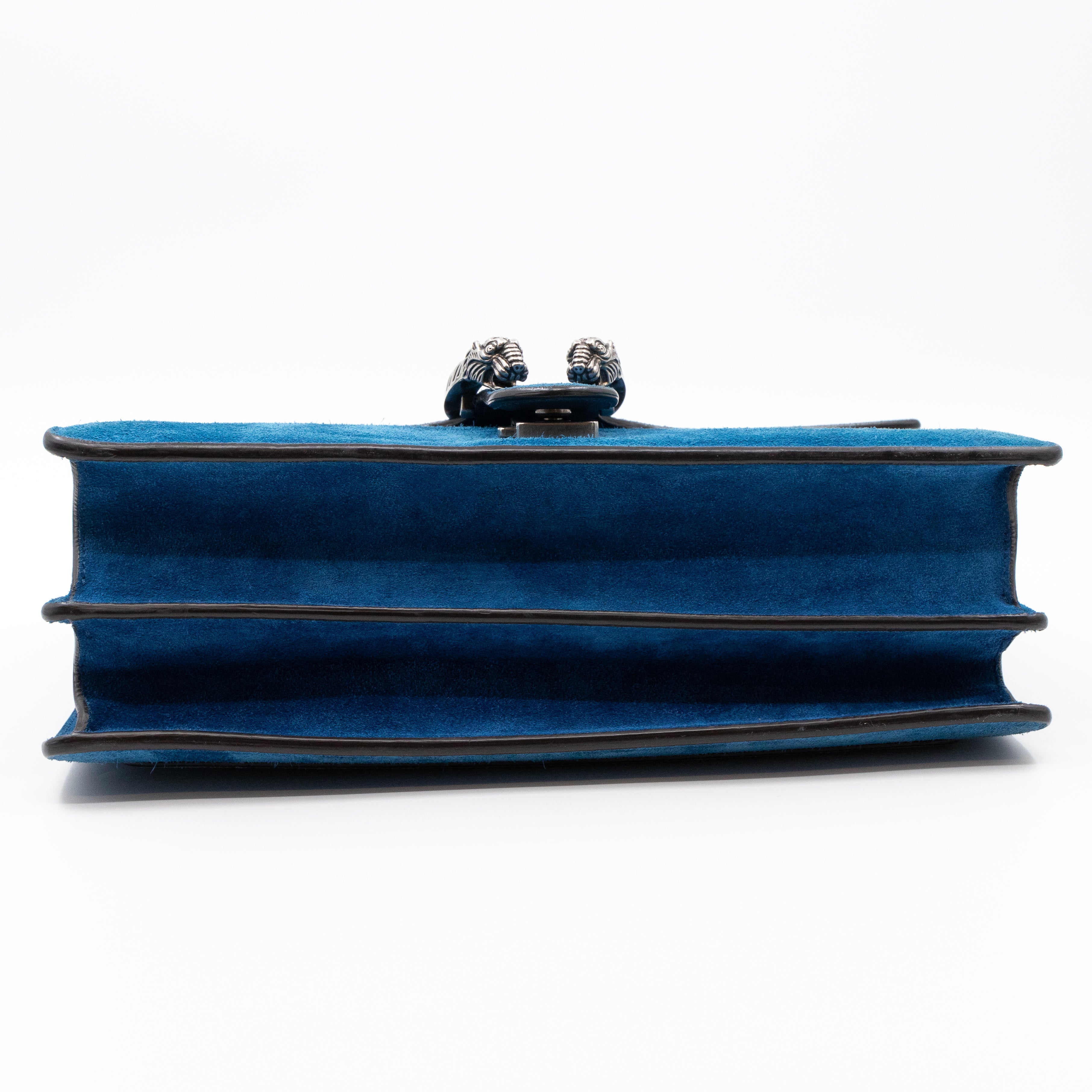 Dionysus Medium Blue Suede