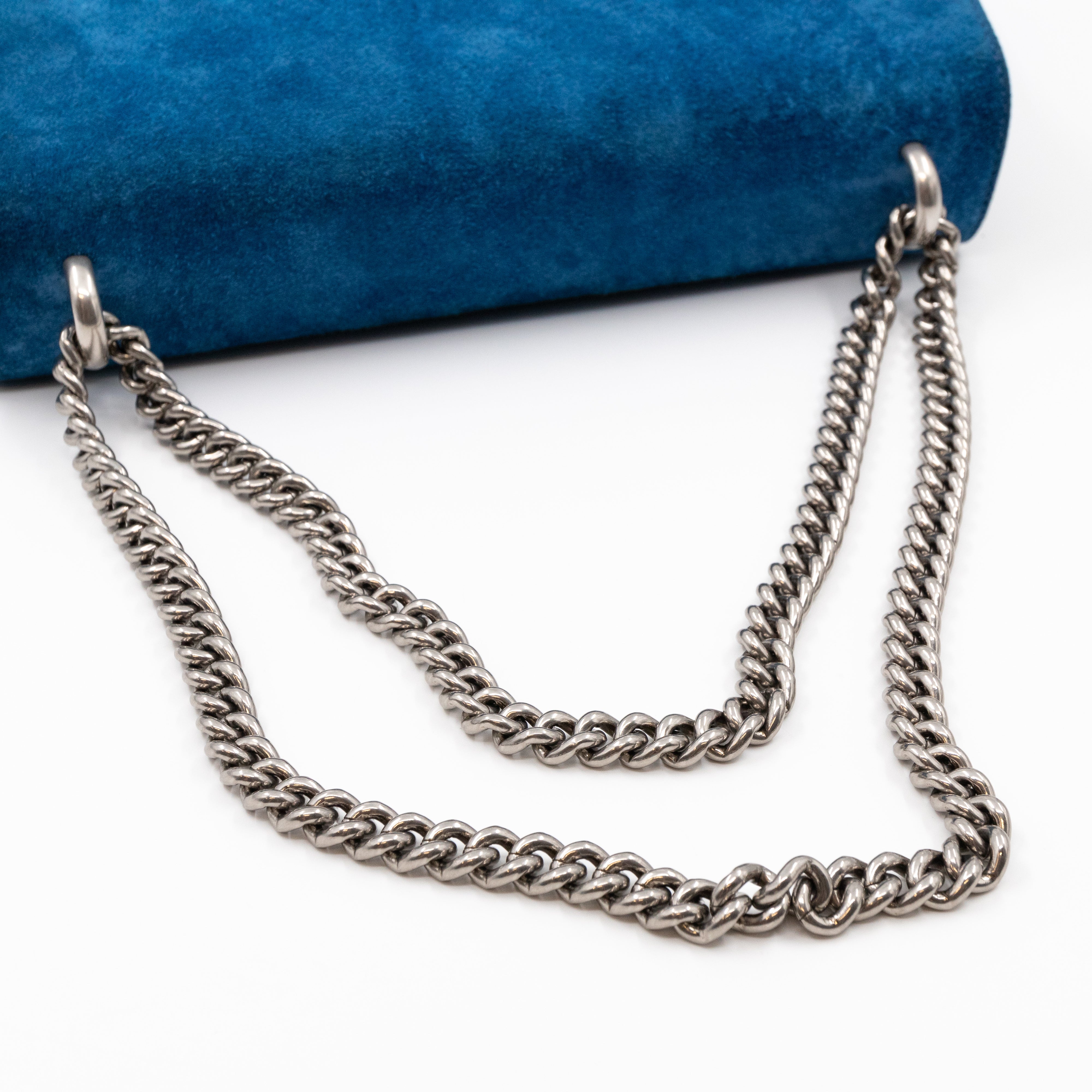 Dionysus Medium Blue Suede