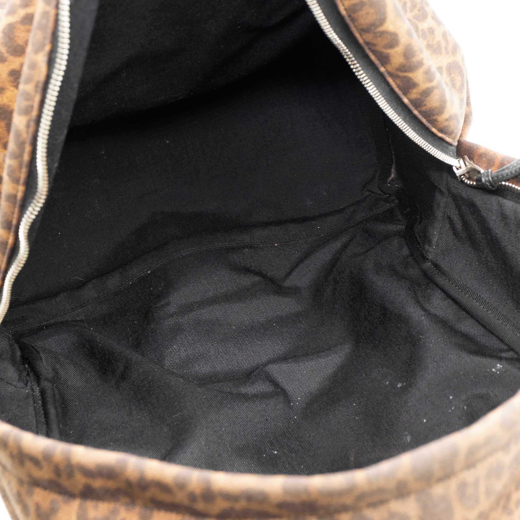 Classic Hunting Backpack Leopard Print Brown