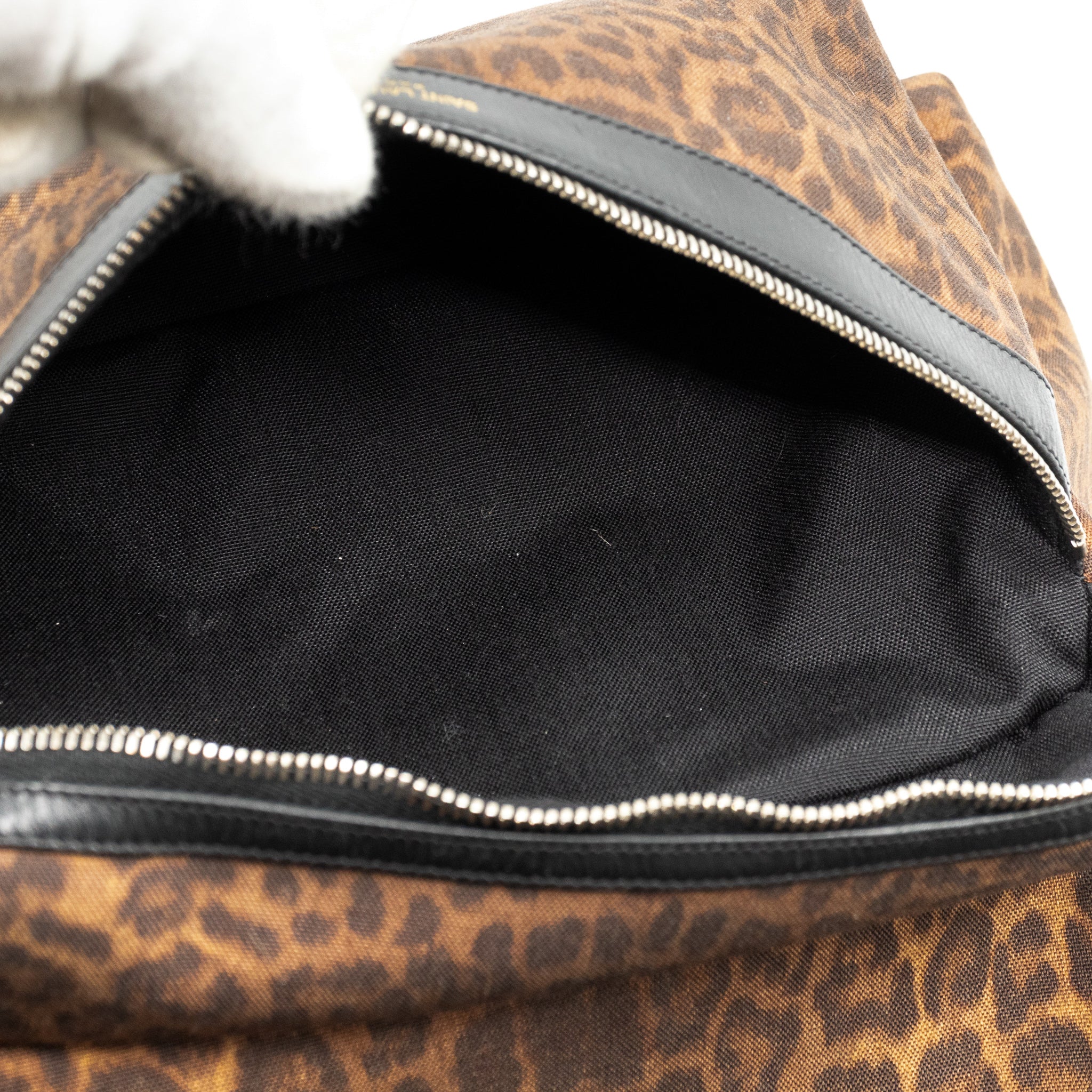 Classic Hunting Backpack Leopard Print Brown