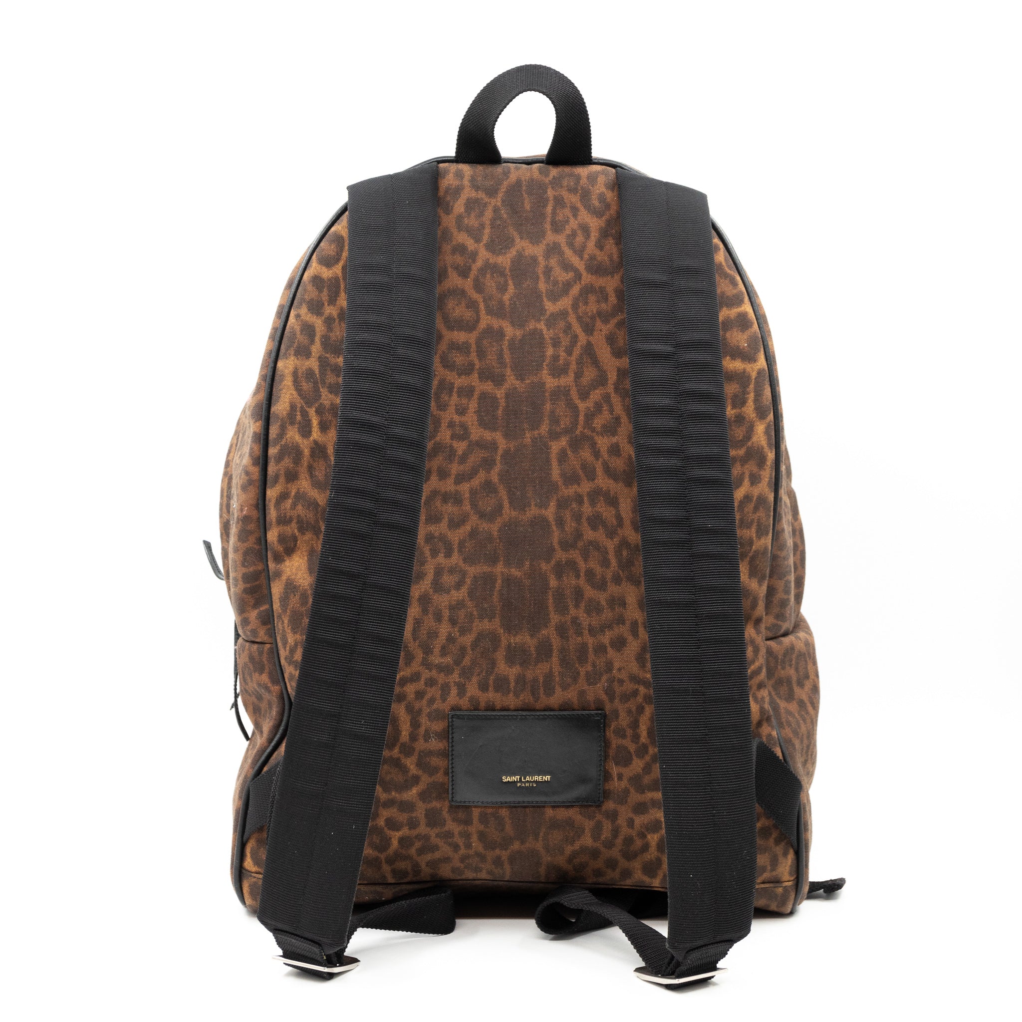 Classic Hunting Backpack Leopard Print Brown