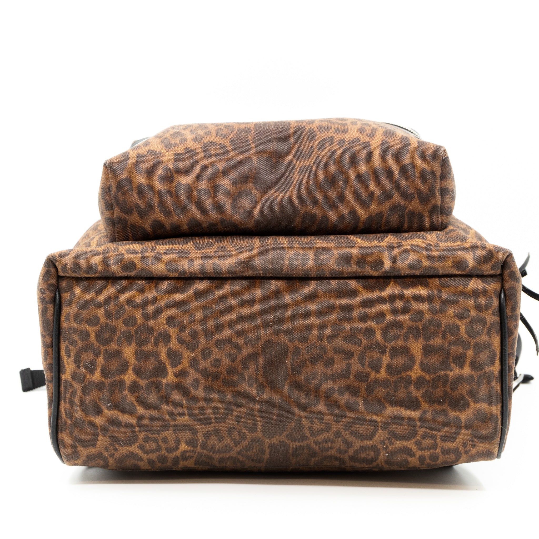 Classic Hunting Backpack Leopard Print Brown