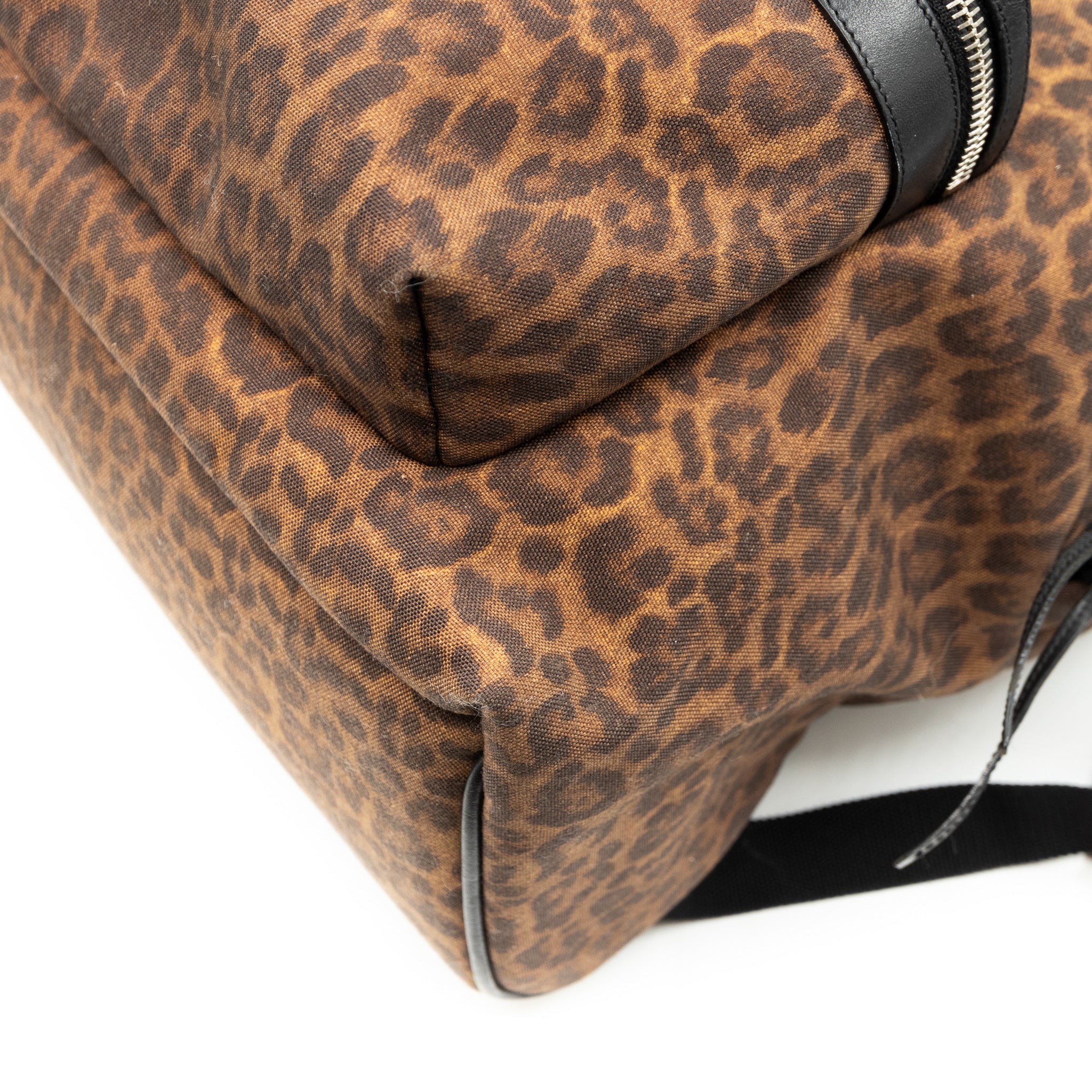 Classic Hunting Backpack Leopard Print Brown