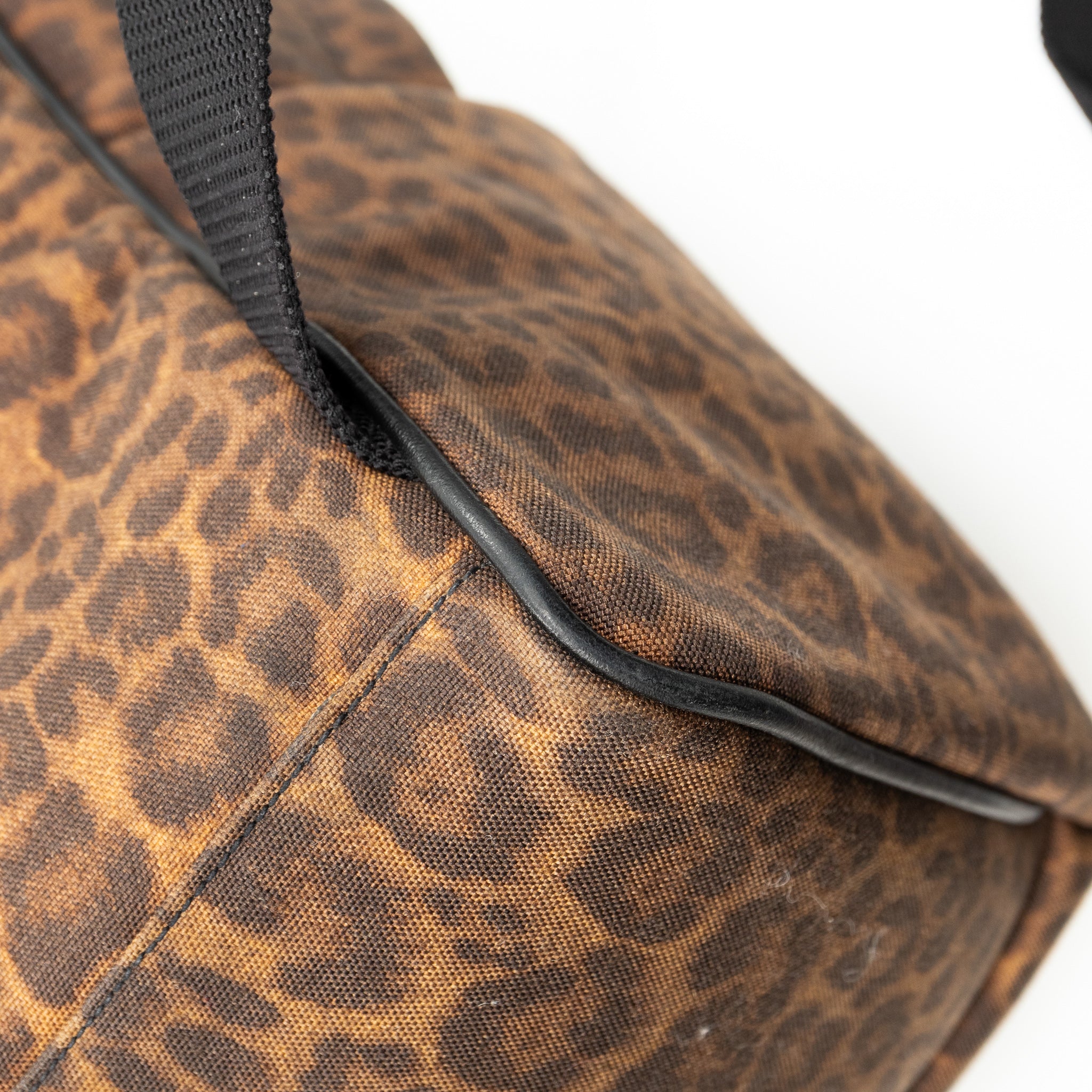 Classic Hunting Backpack Leopard Print Brown