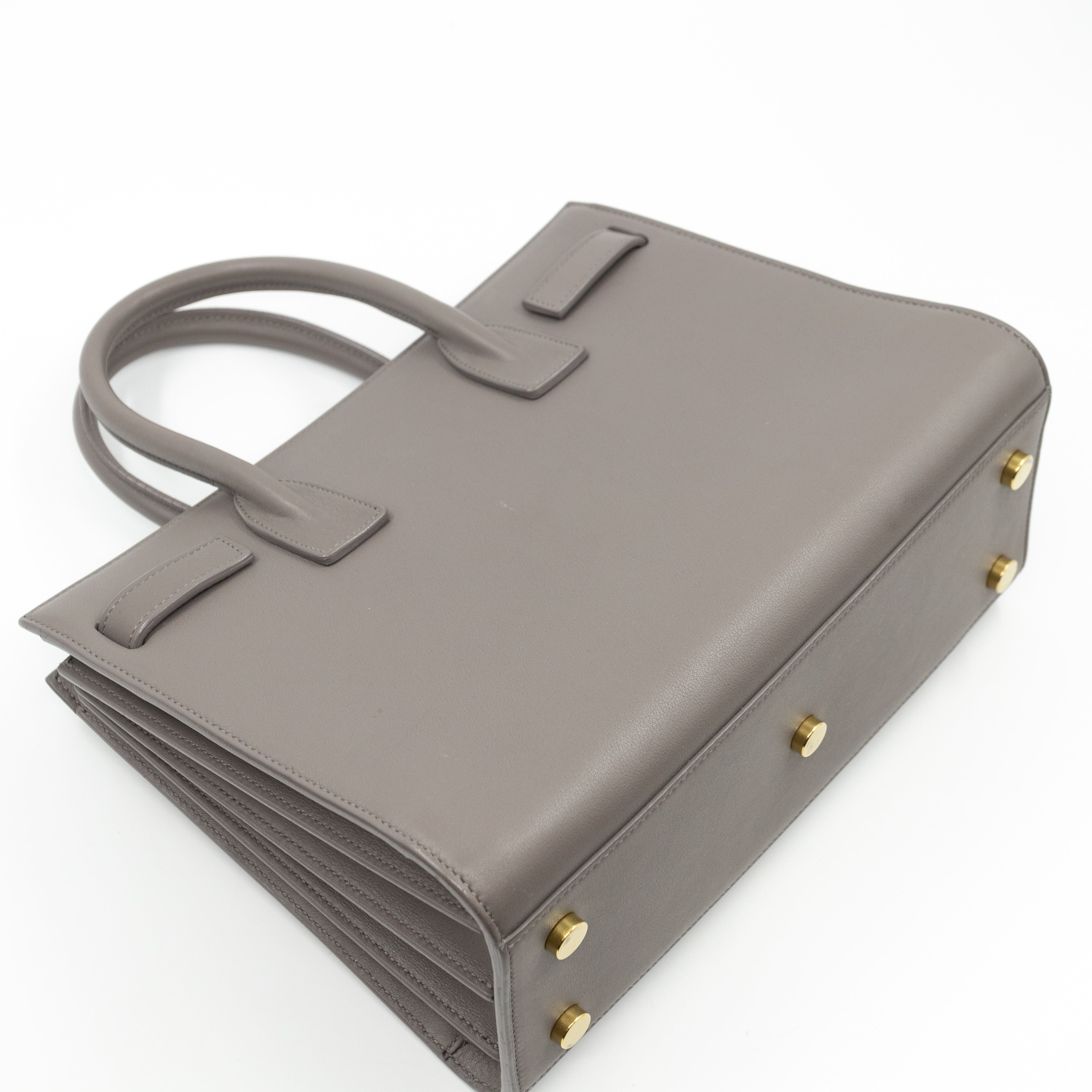 Sac de Jour Baby Gray Smooth Leather