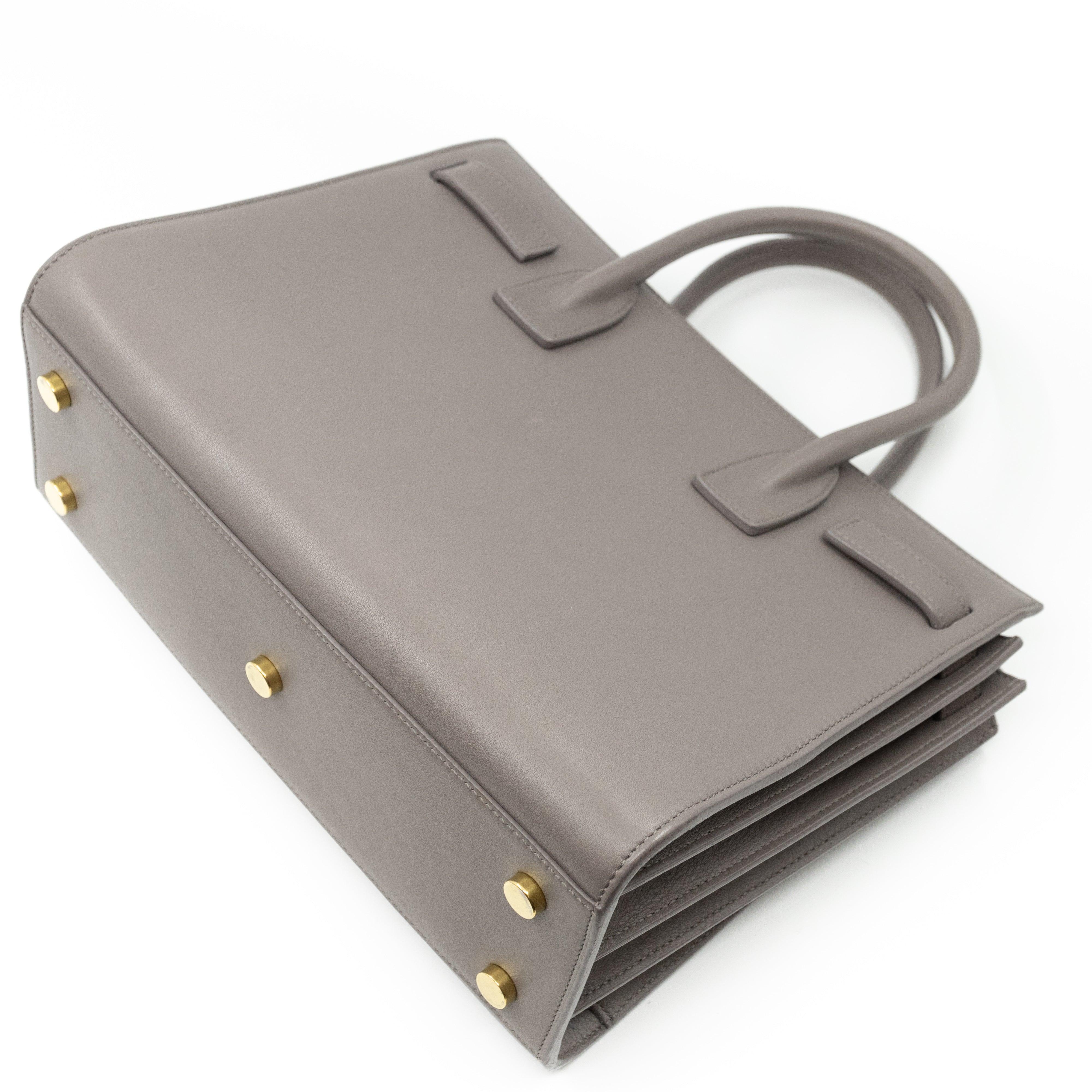 Sac de Jour Baby Gray Smooth Leather